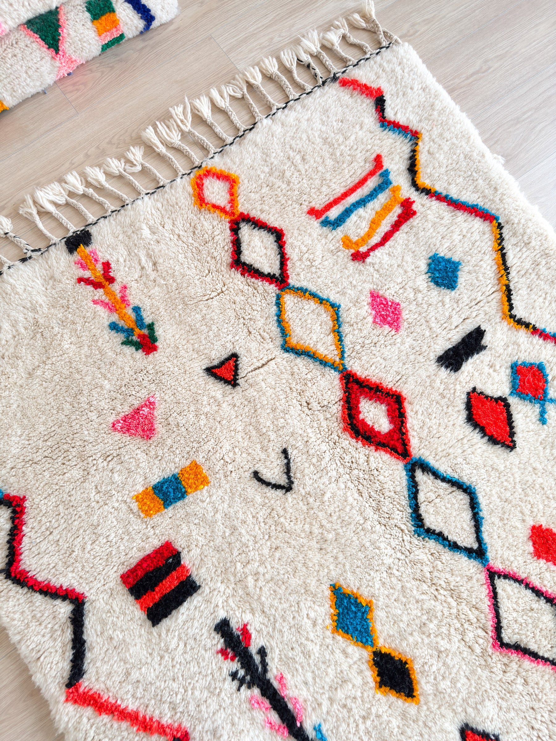 Bunter Berberteppich 151 x 235 cm - Nr. 2353