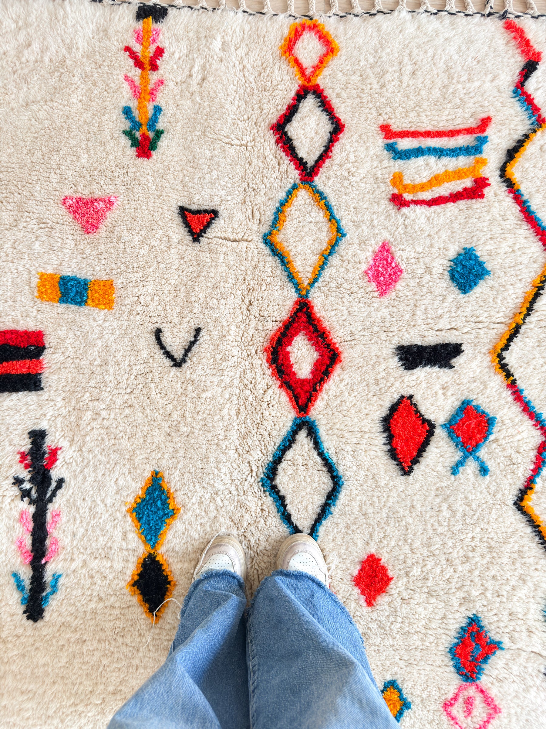 Colorful Berber rug 151 x 235 cm - No. 2353