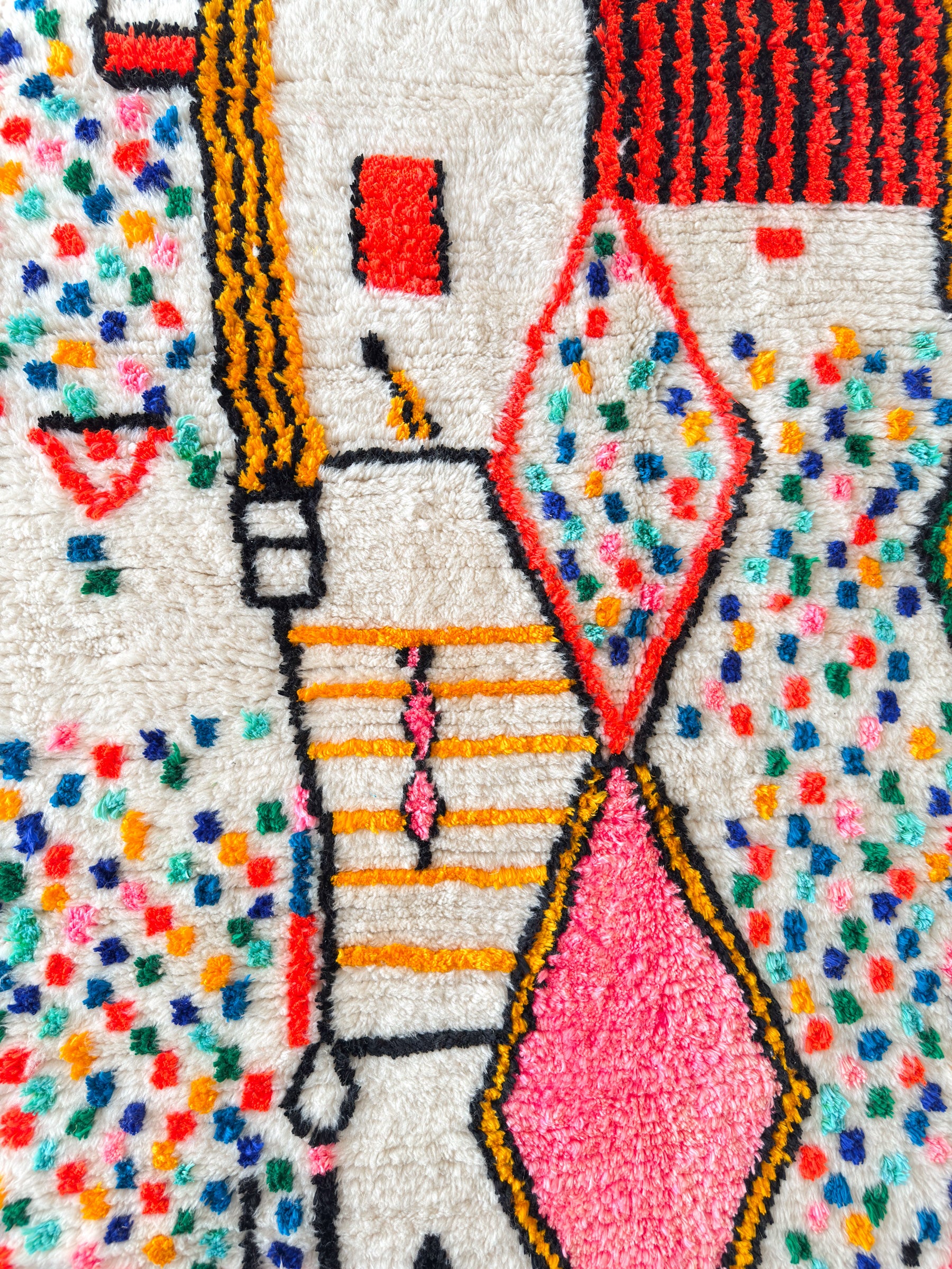 Bunter Berberteppich 137 x 218 cm - Nr. 2400