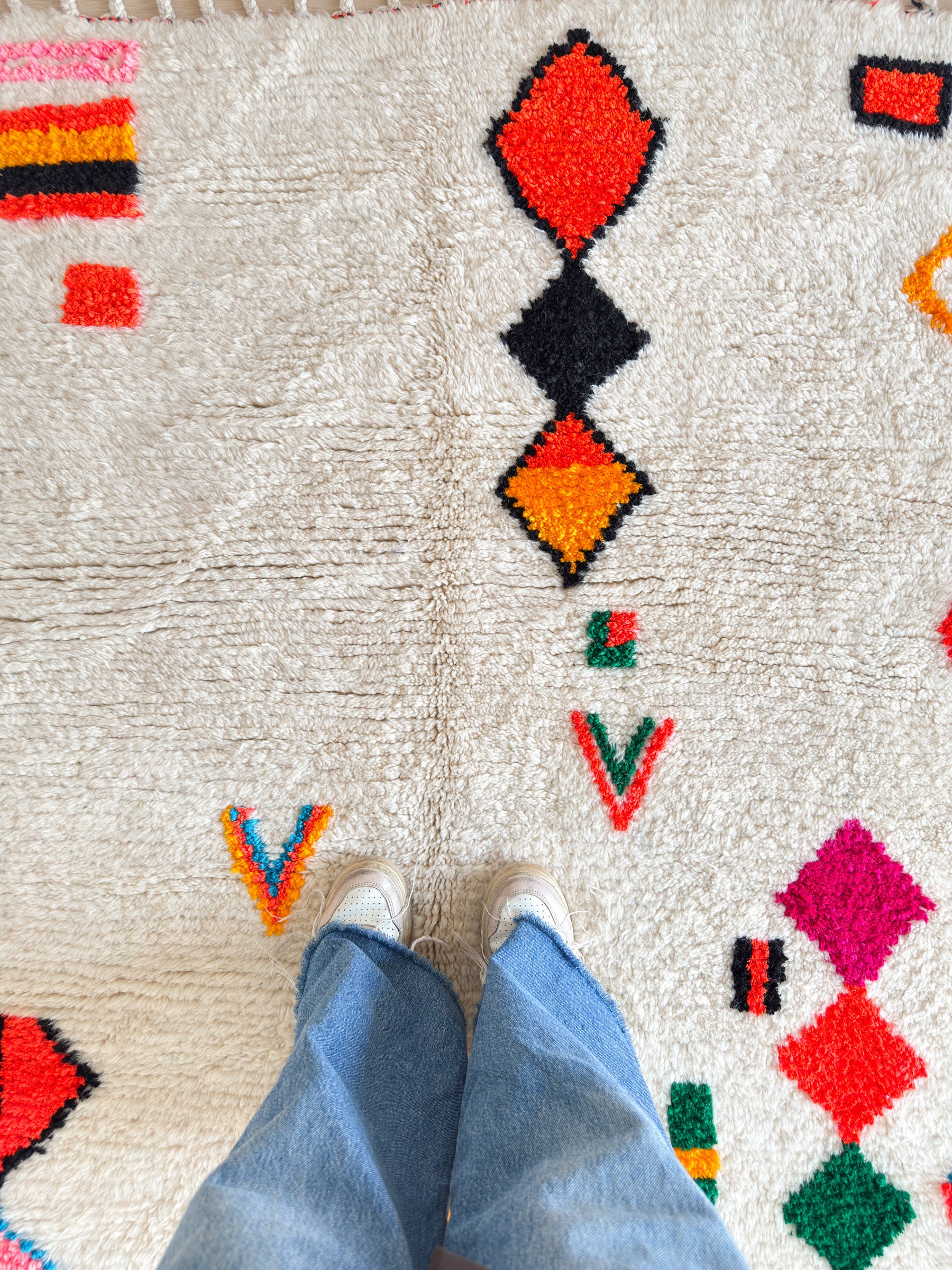 Colorful Berber rug 150 x 223 cm - No. 2379