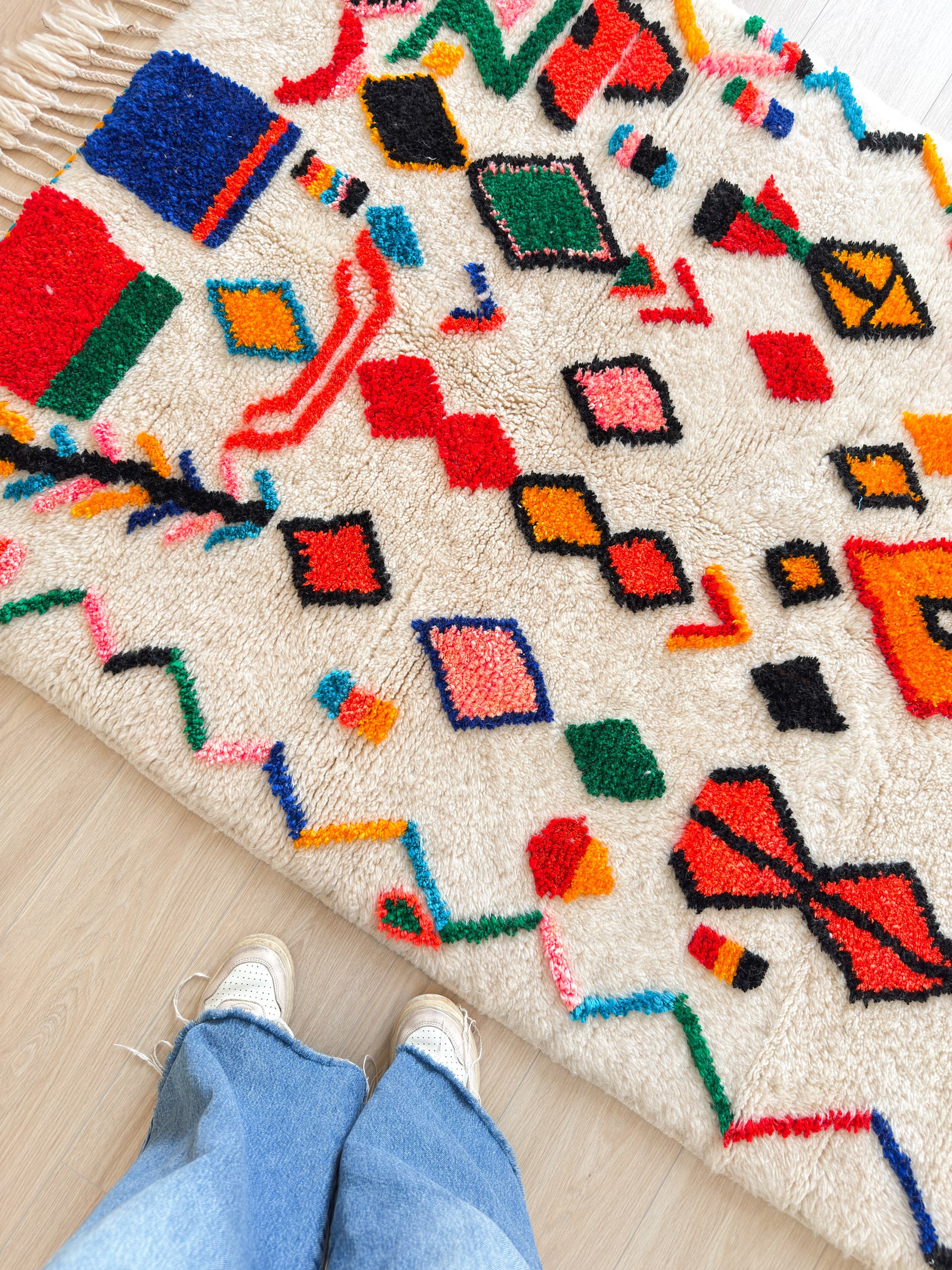 Colorful Berber rug 123 x 210 cm - No. 2375