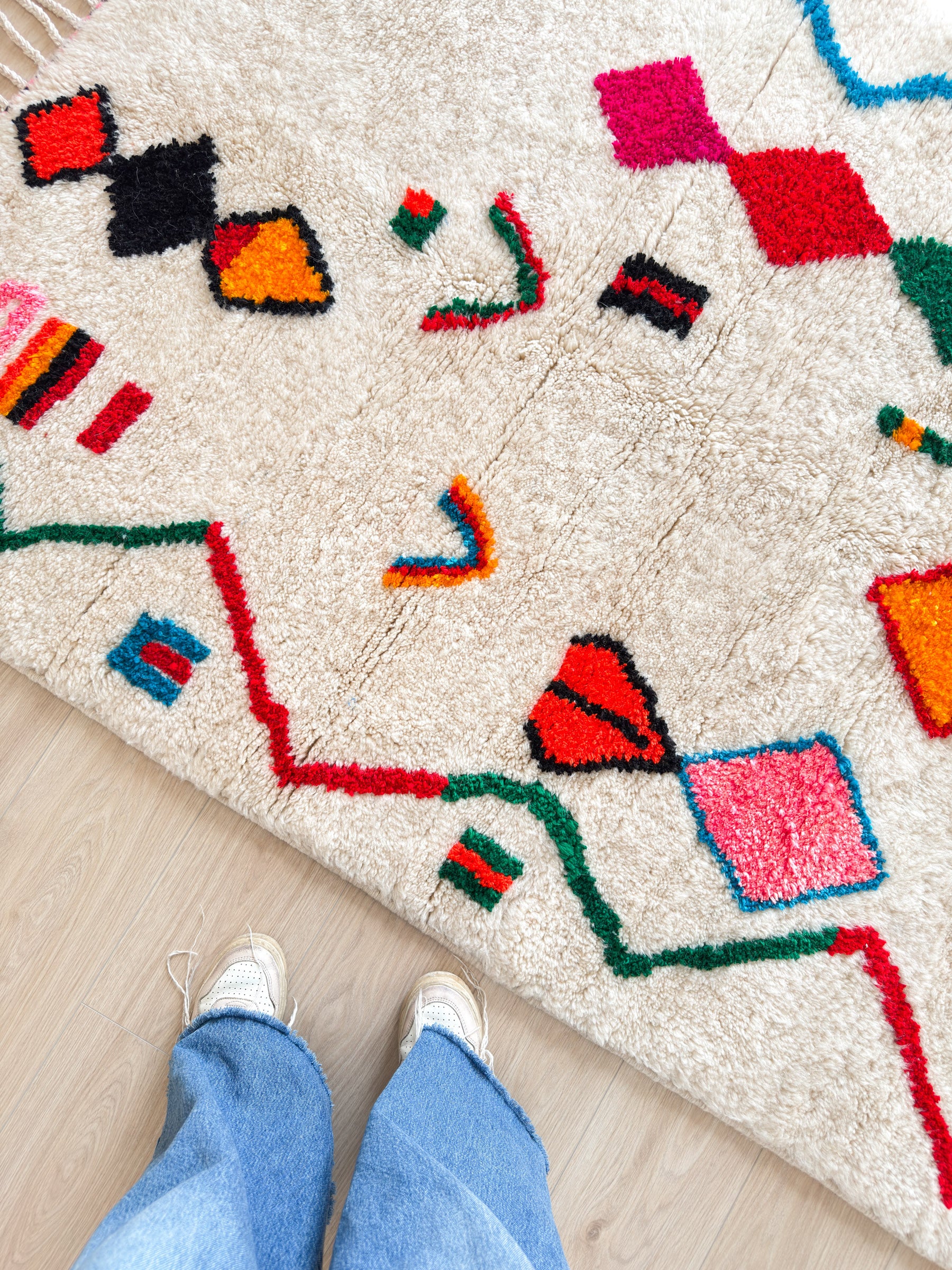 Colorful Berber rug 141 x 231 cm - No. 2359
