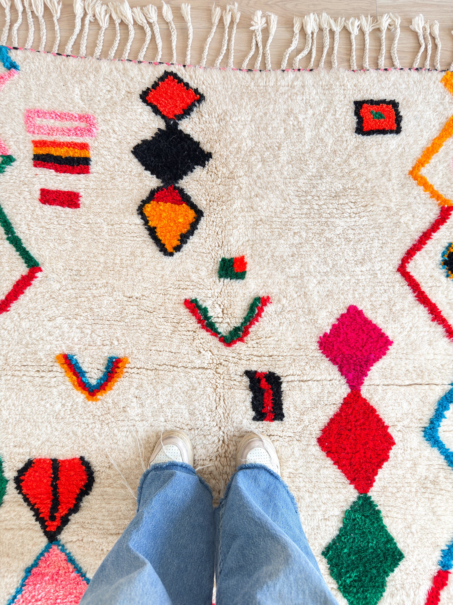 Colorful Berber rug 141 x 231 cm - No. 2359