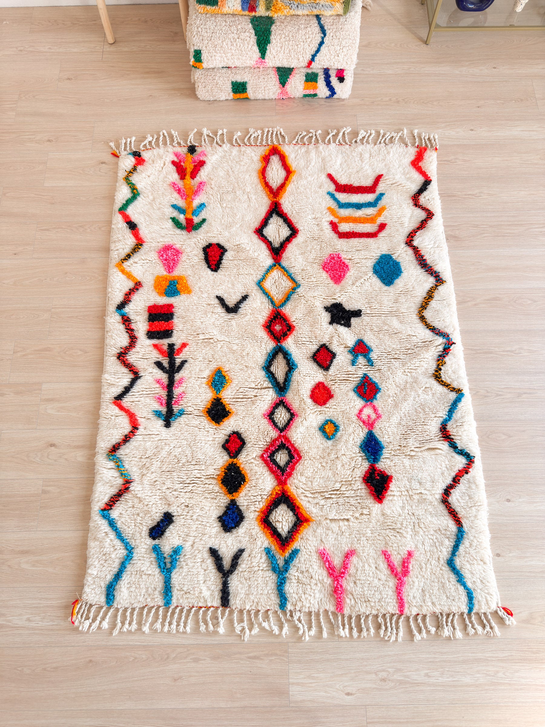 Tapis berbère coloré 150 x 217 cm - n°2442