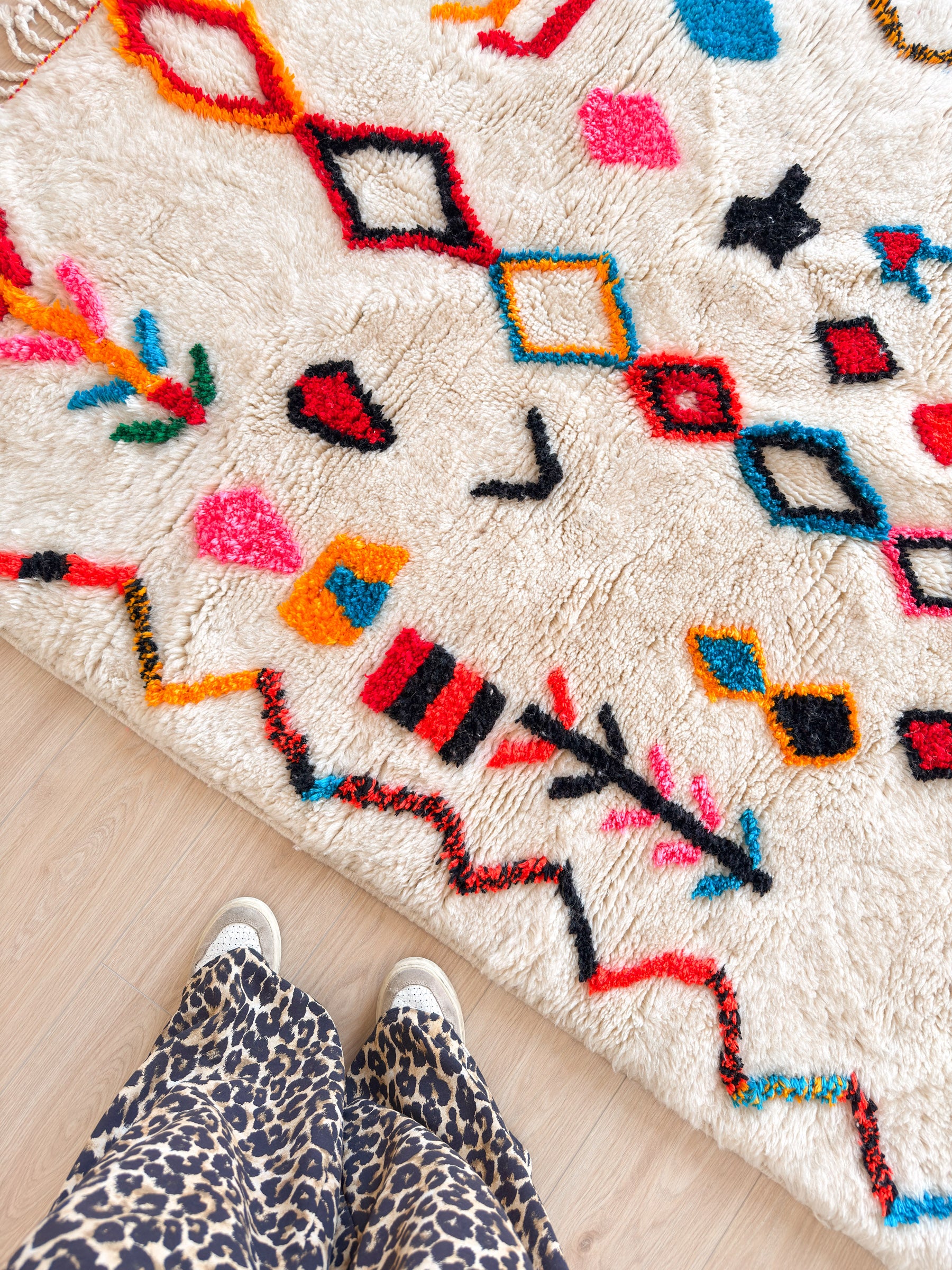 Tapis berbère coloré 150 x 217 cm - n°2442