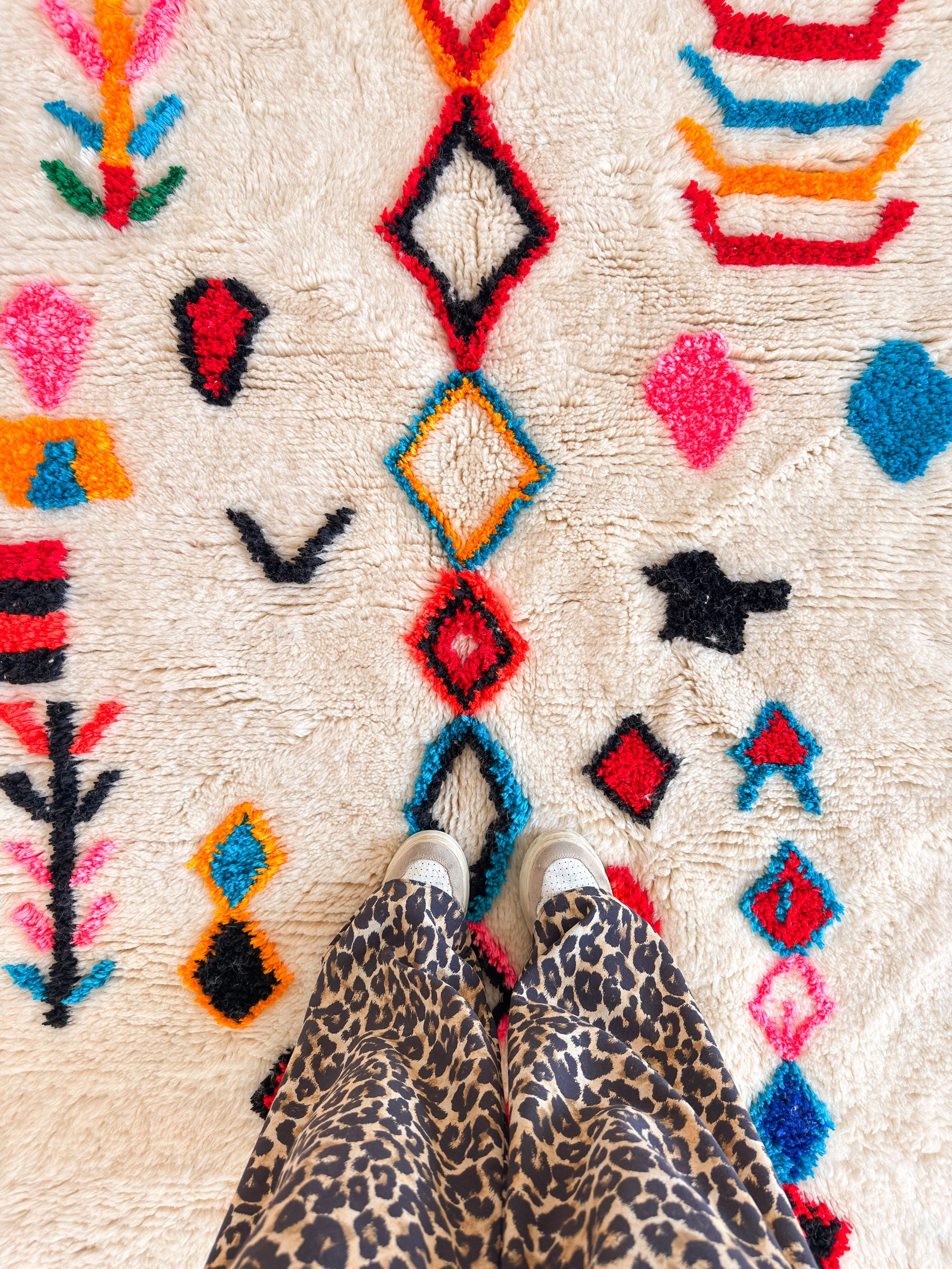 Tapis berbère coloré 150 x 217 cm - n°2442