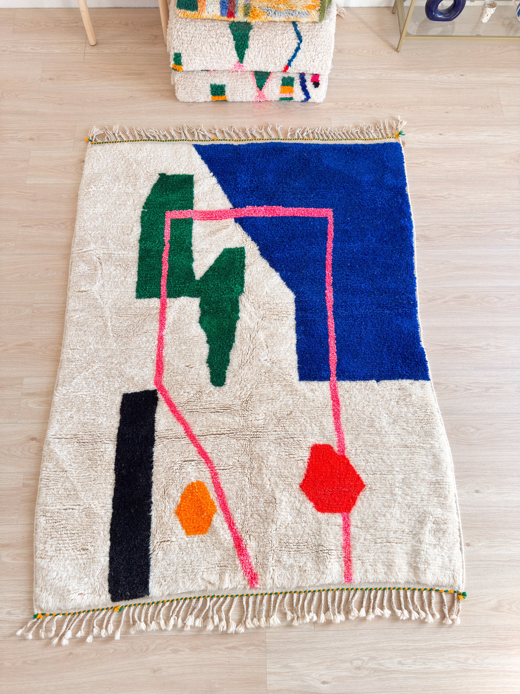 Tapis berbère coloré 156 x 220 cm - n°2448