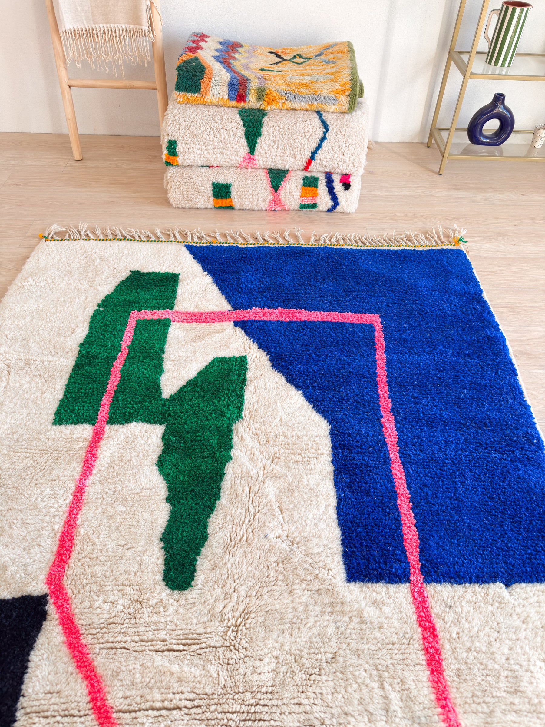 Tapis berbère coloré 156 x 220 cm - n°2448