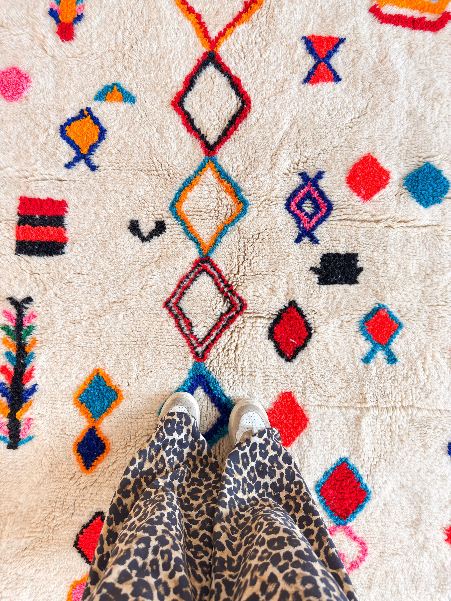 Tapis berbère coloré 141 x 241 cm - n°2438