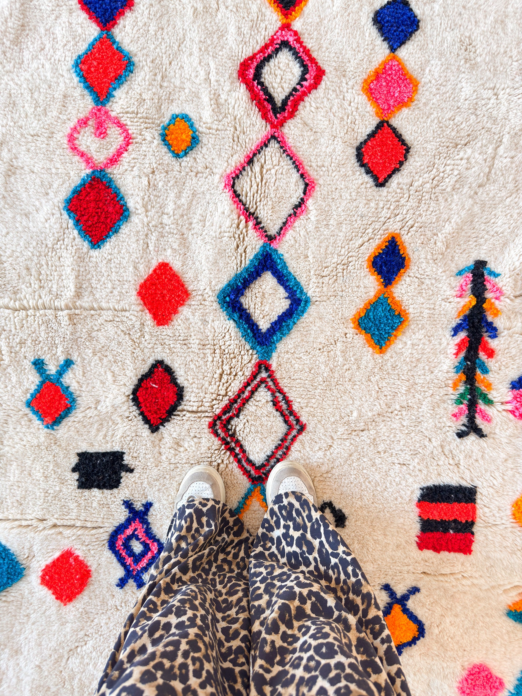 Tapis berbère coloré 141 x 241 cm - n°2438