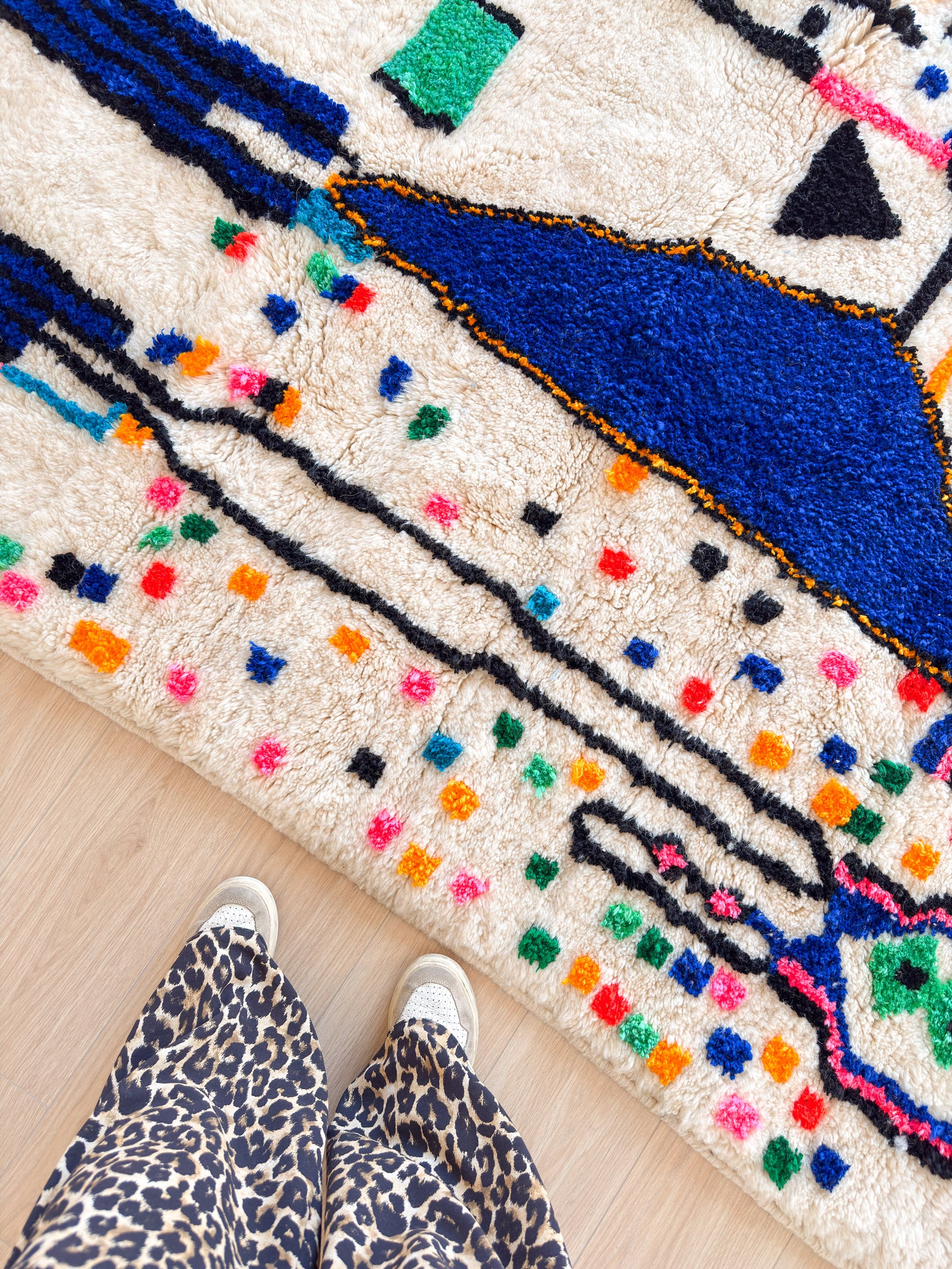 Tapis berbère coloré 148 x 229 cm - n°2410