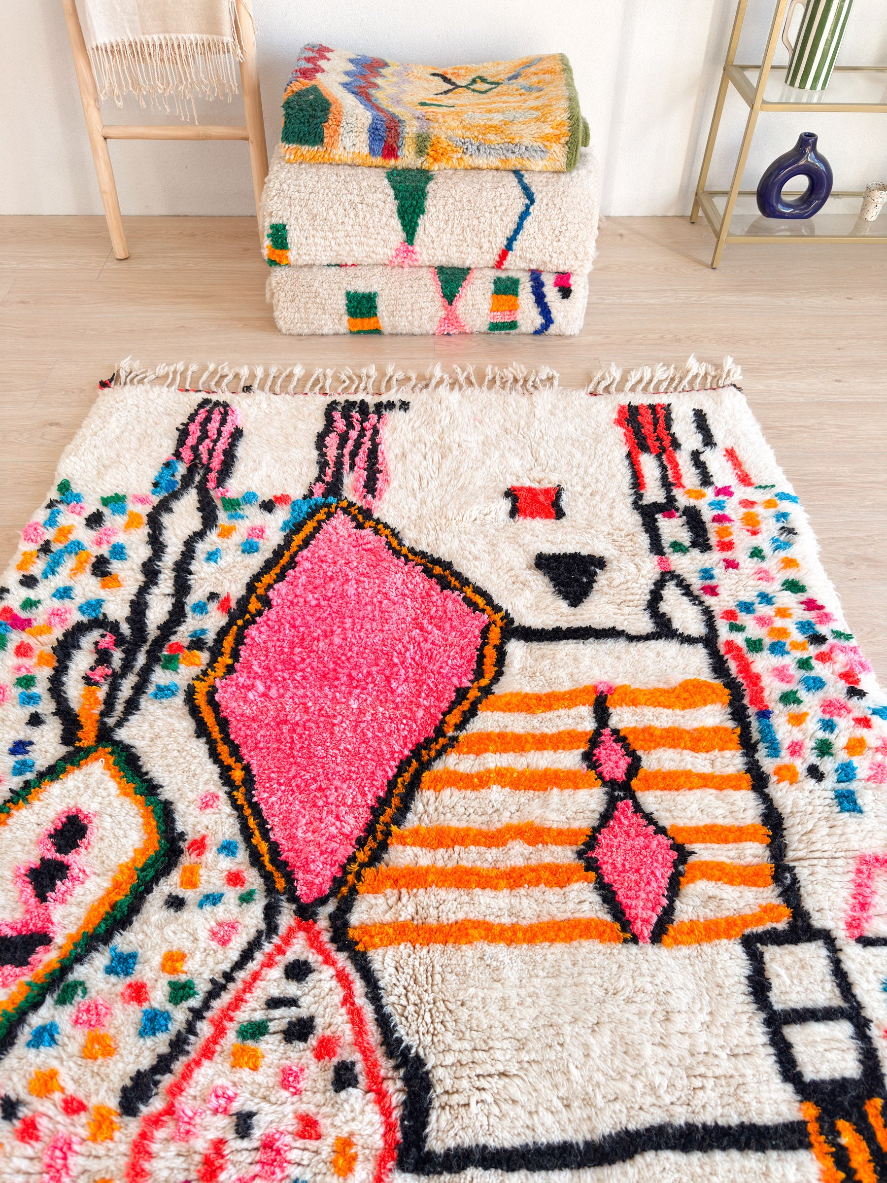 Tapis berbère coloré 148 x 225 cm - n°2415