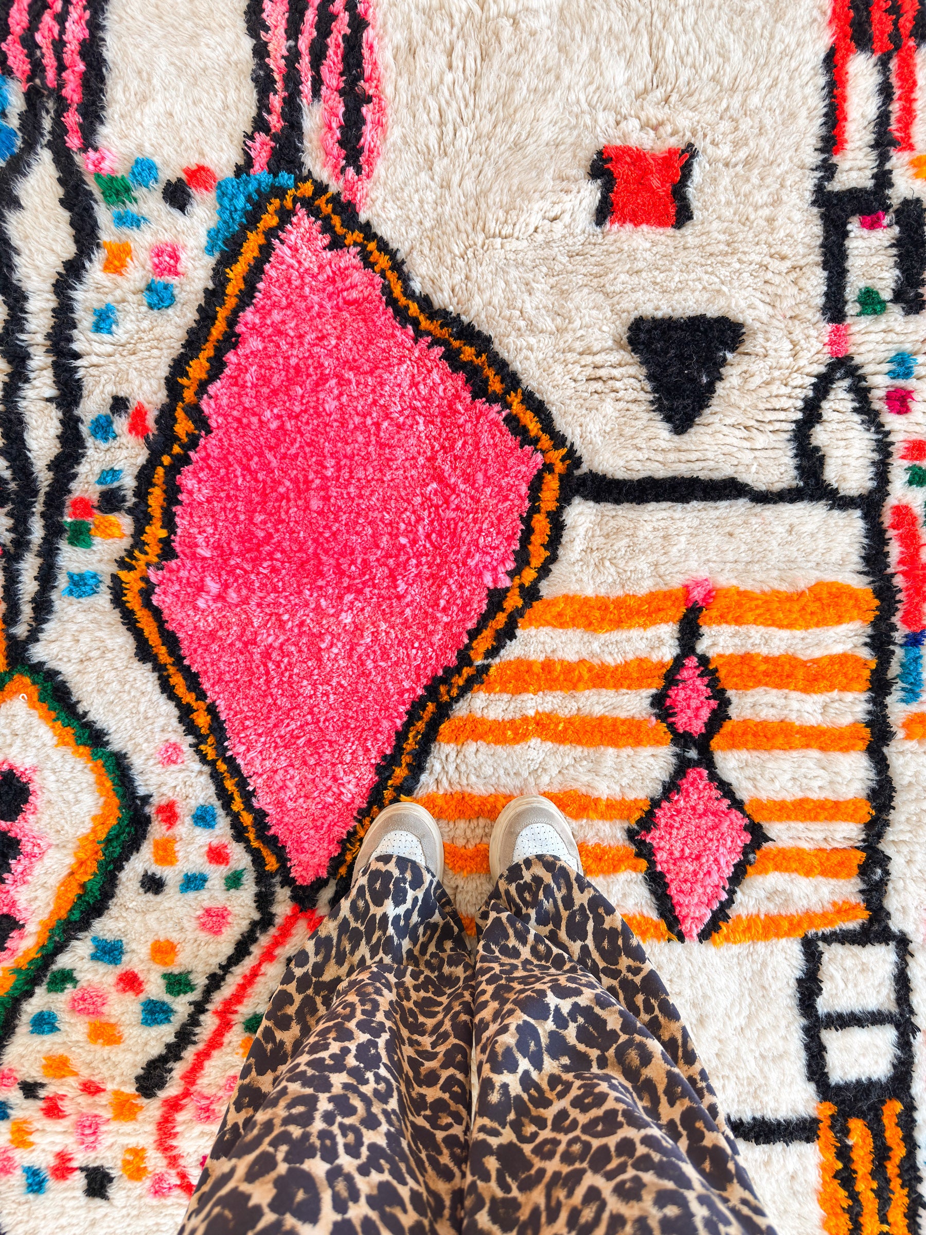 Tapis berbère coloré 148 x 225 cm - n°2415