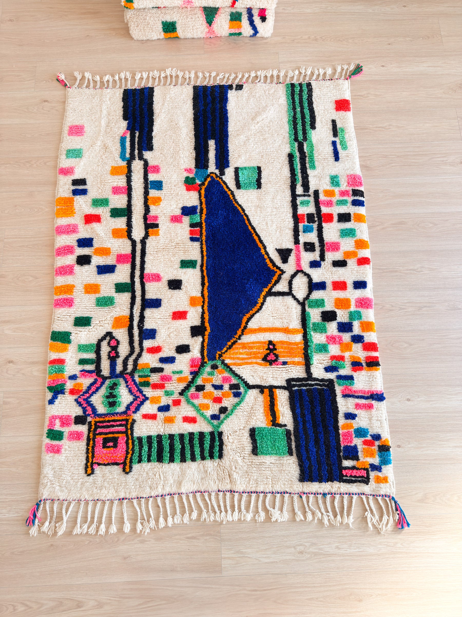 Tapis berbère coloré 148 x 214 cm - n°2349