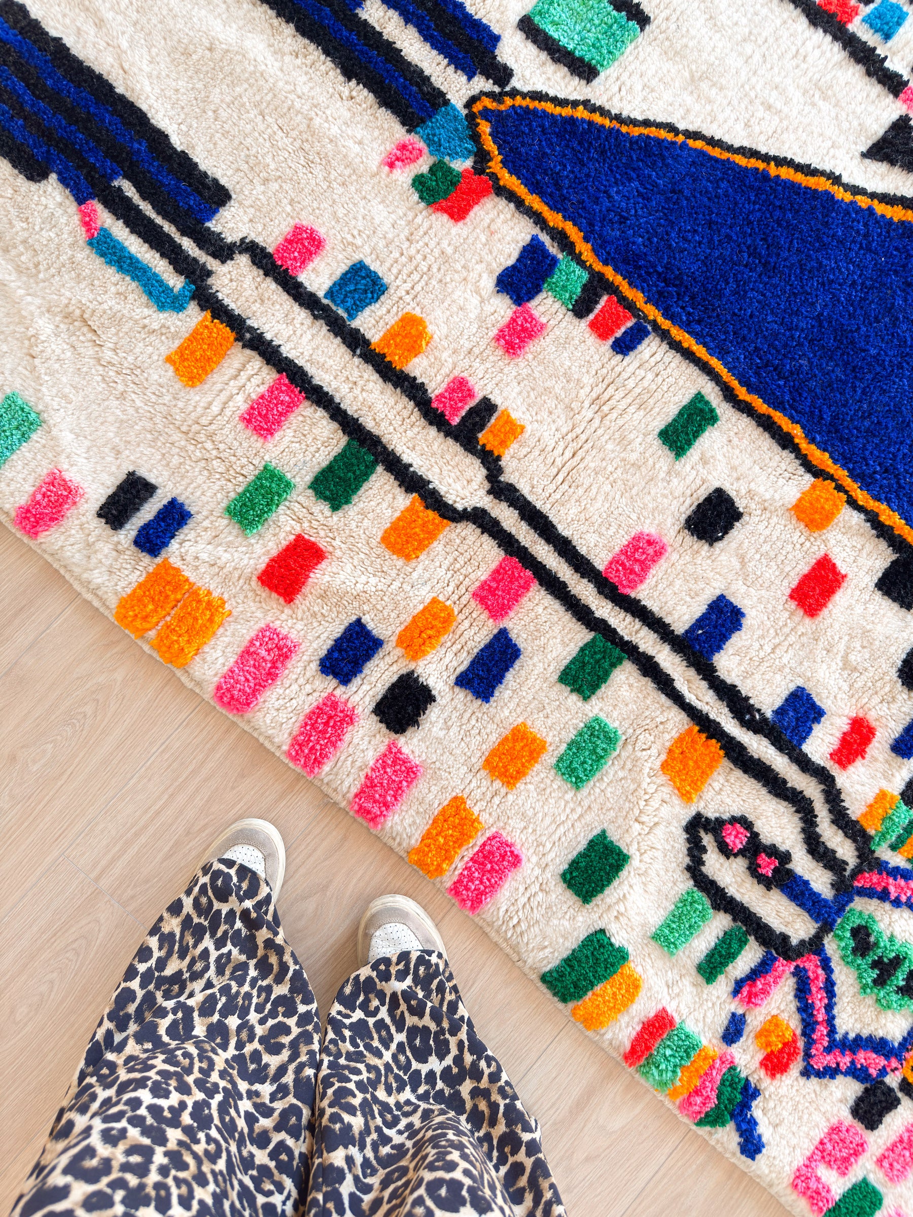 Tapis berbère coloré 148 x 214 cm - n°2349