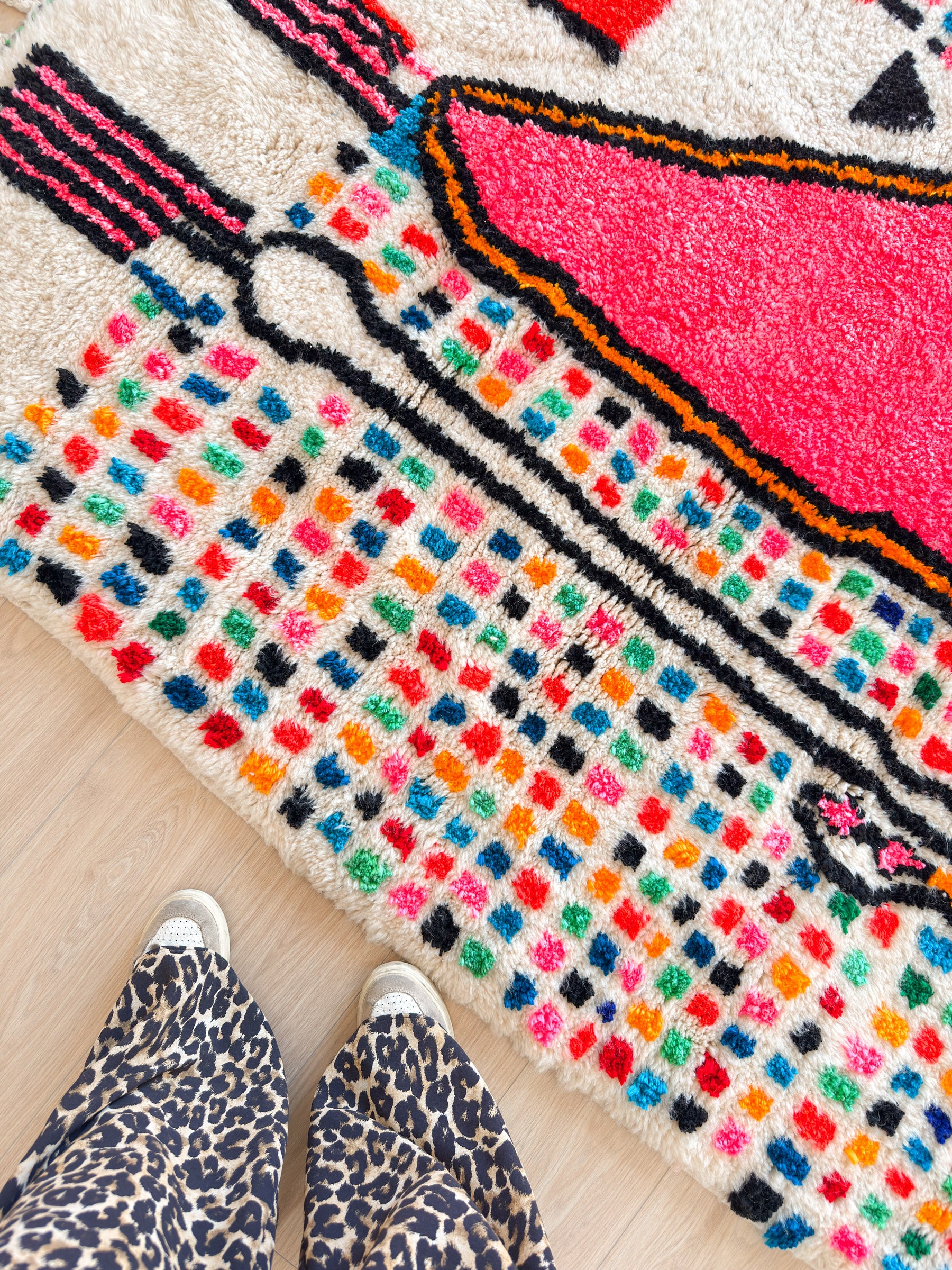 Tapis berbère coloré 152 x 241 cm - n°2436