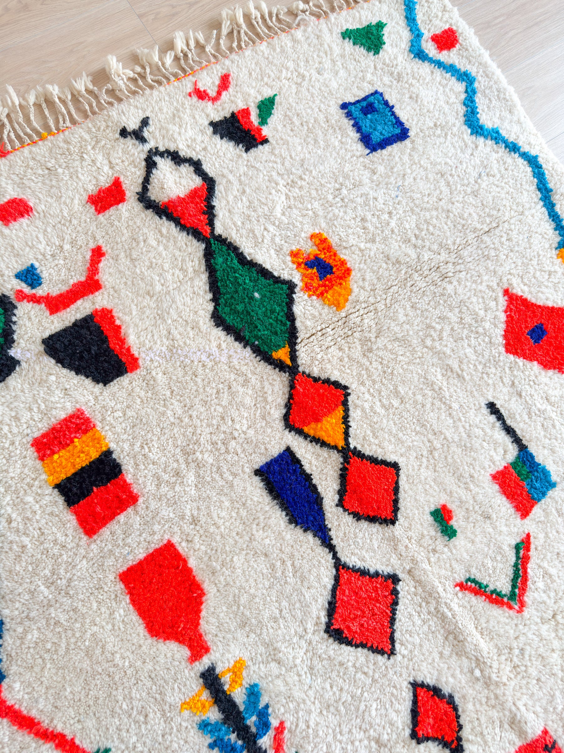 Colorful Berber carpet - n°1506