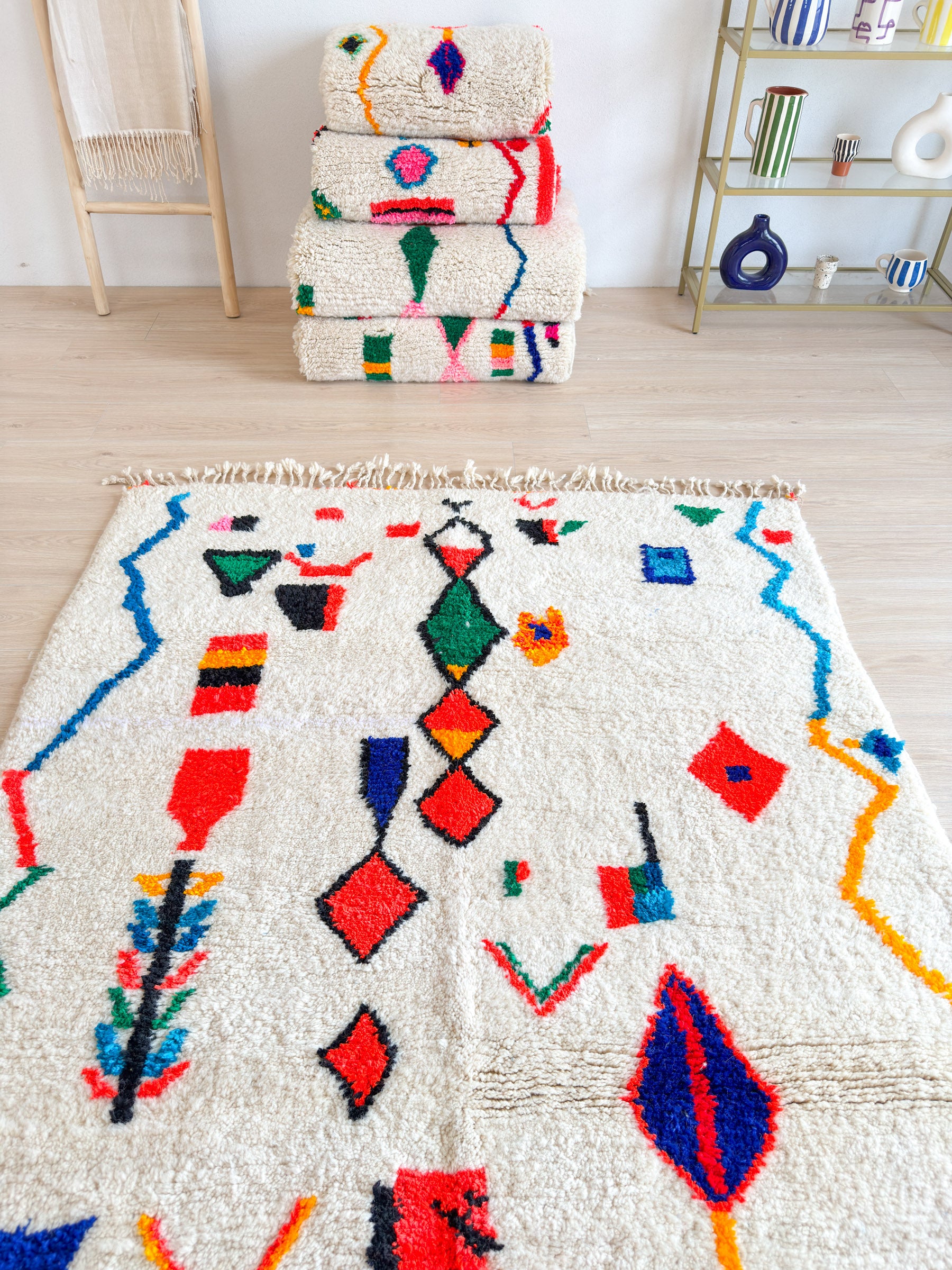 Tapis berbère coloré - n°1506