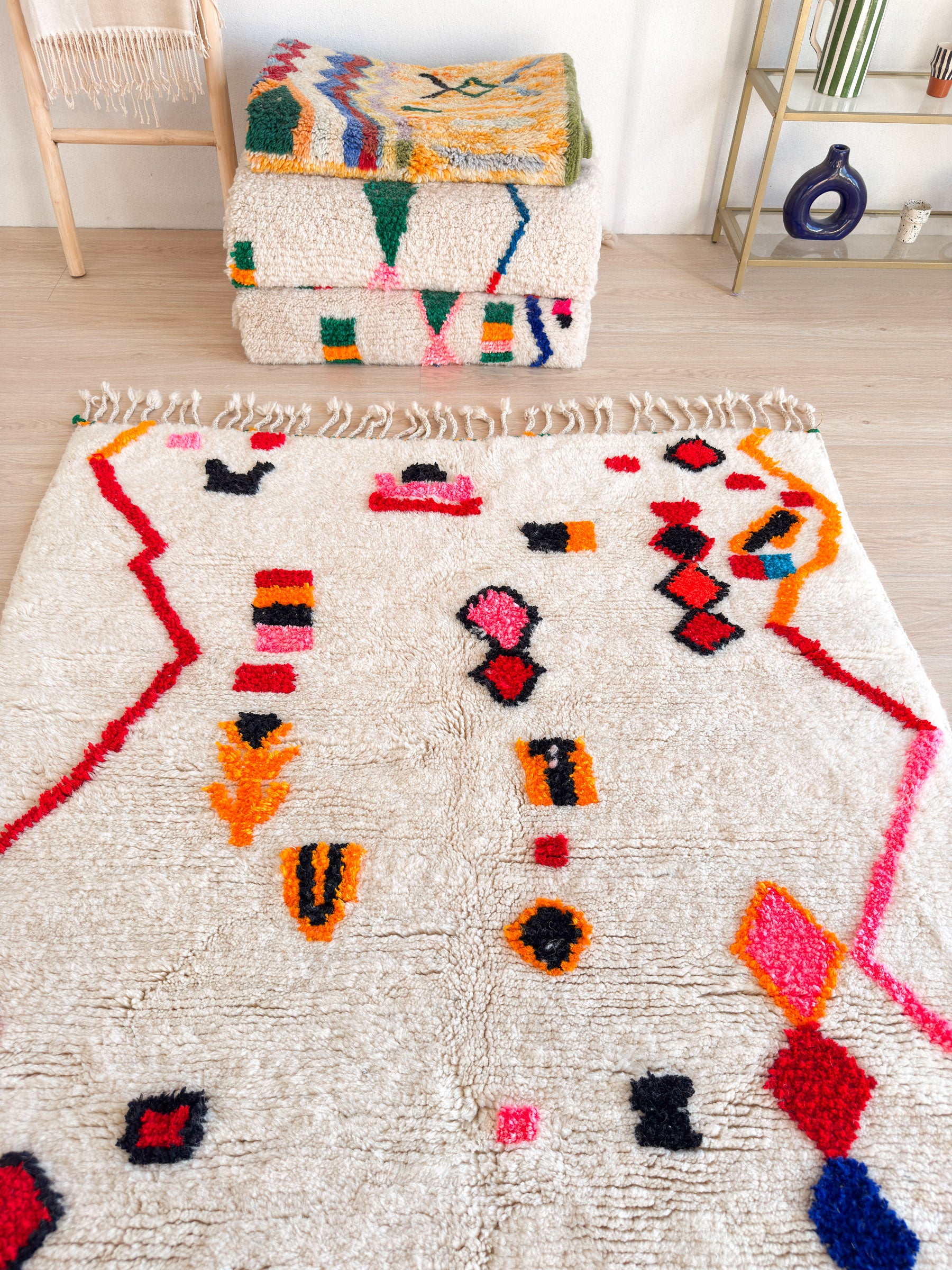 Tapis berbère coloré 147 x 217 cm - n°2443