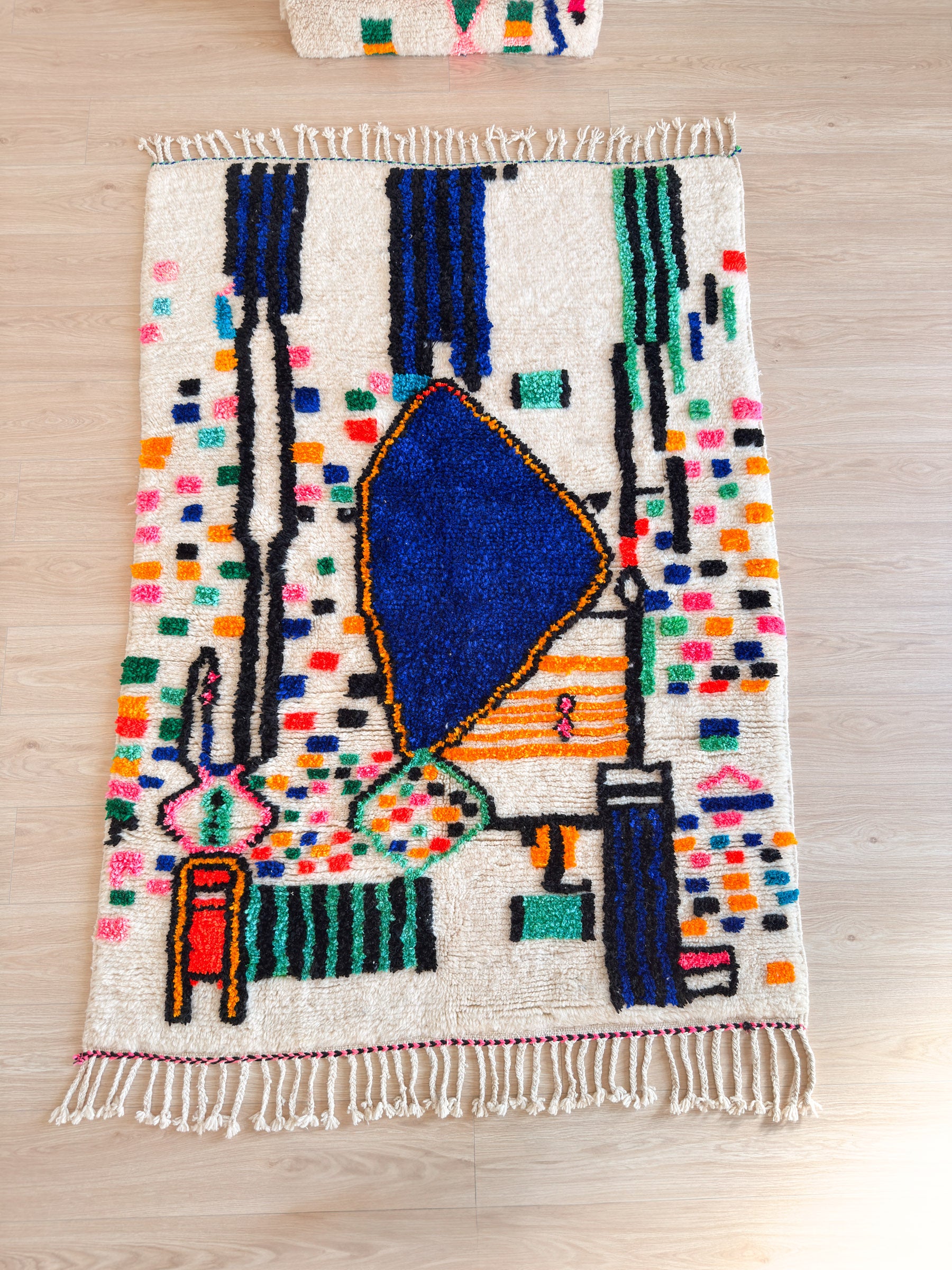 Tapis berbère coloré 142 x 219 cm - n°2423