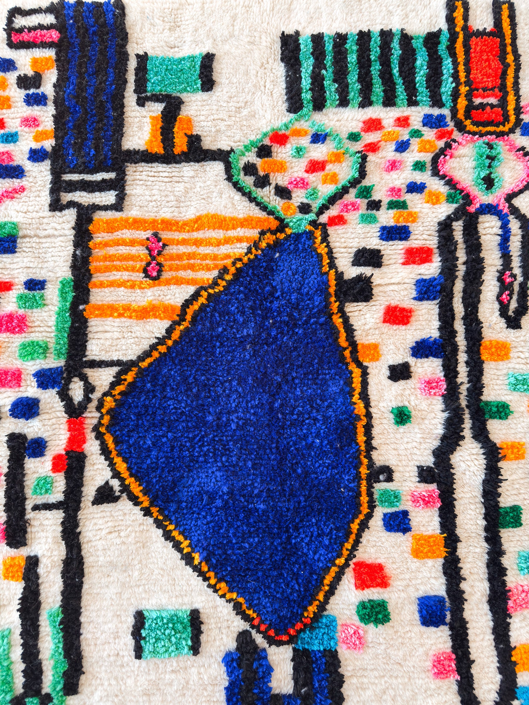 Tapis berbère coloré 142 x 219 cm - n°2423