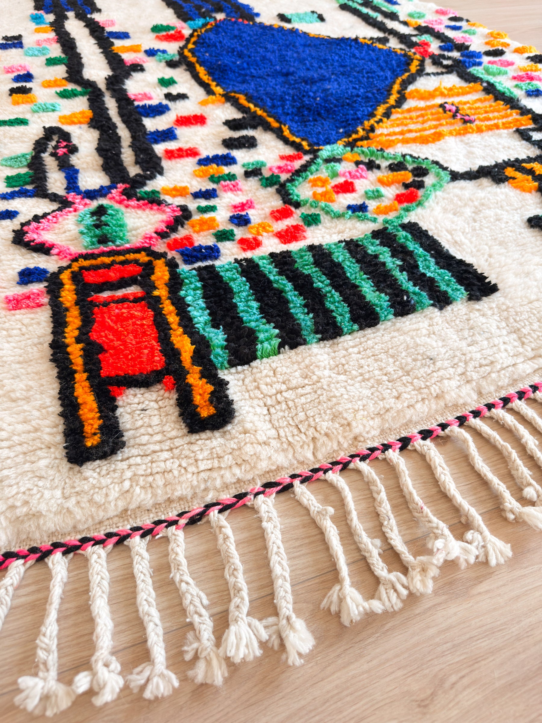 Tapis berbère coloré 142 x 219 cm - n°2423