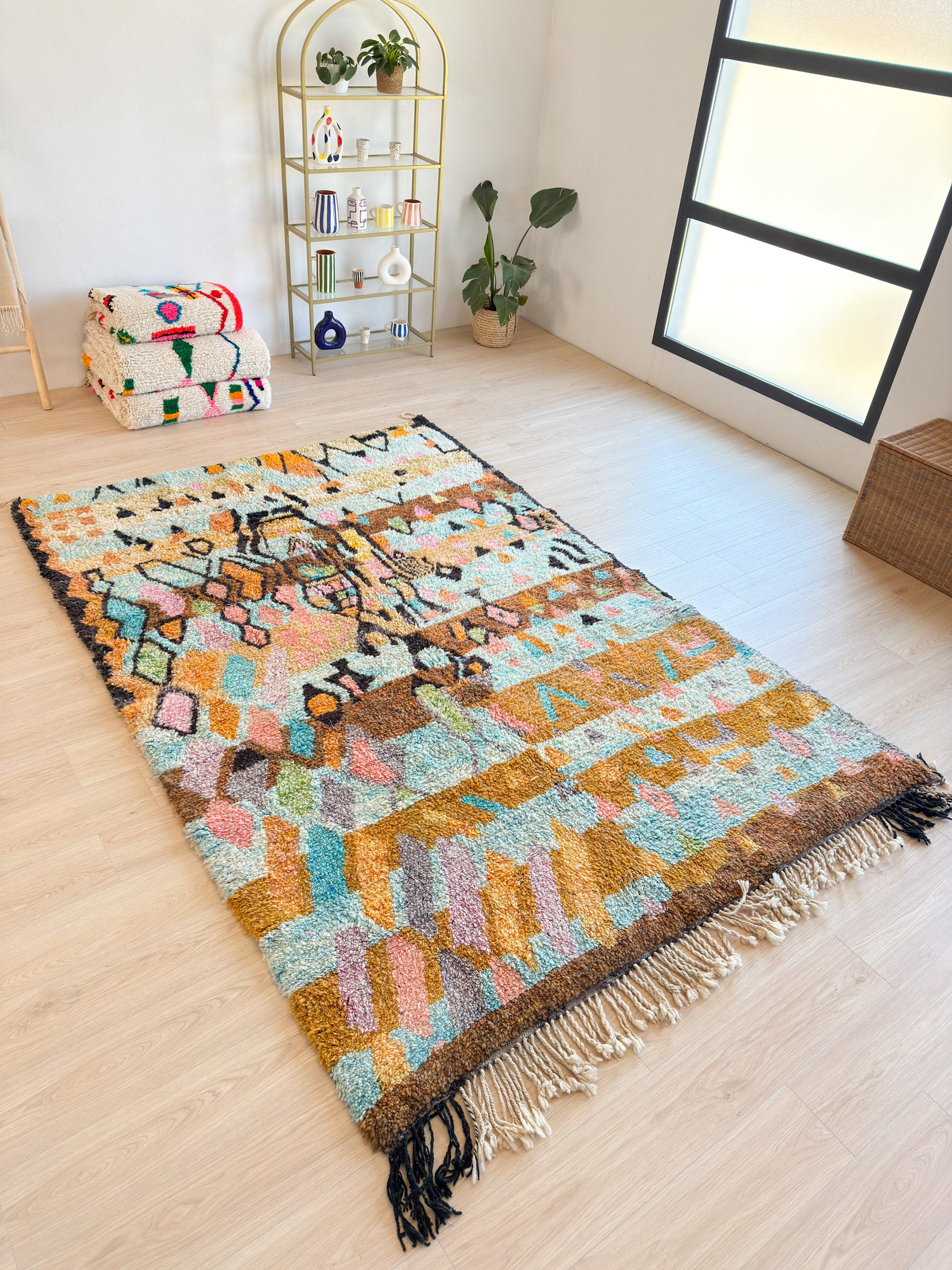 Tapis berbère coloré 208 x 322 cm - n°2089