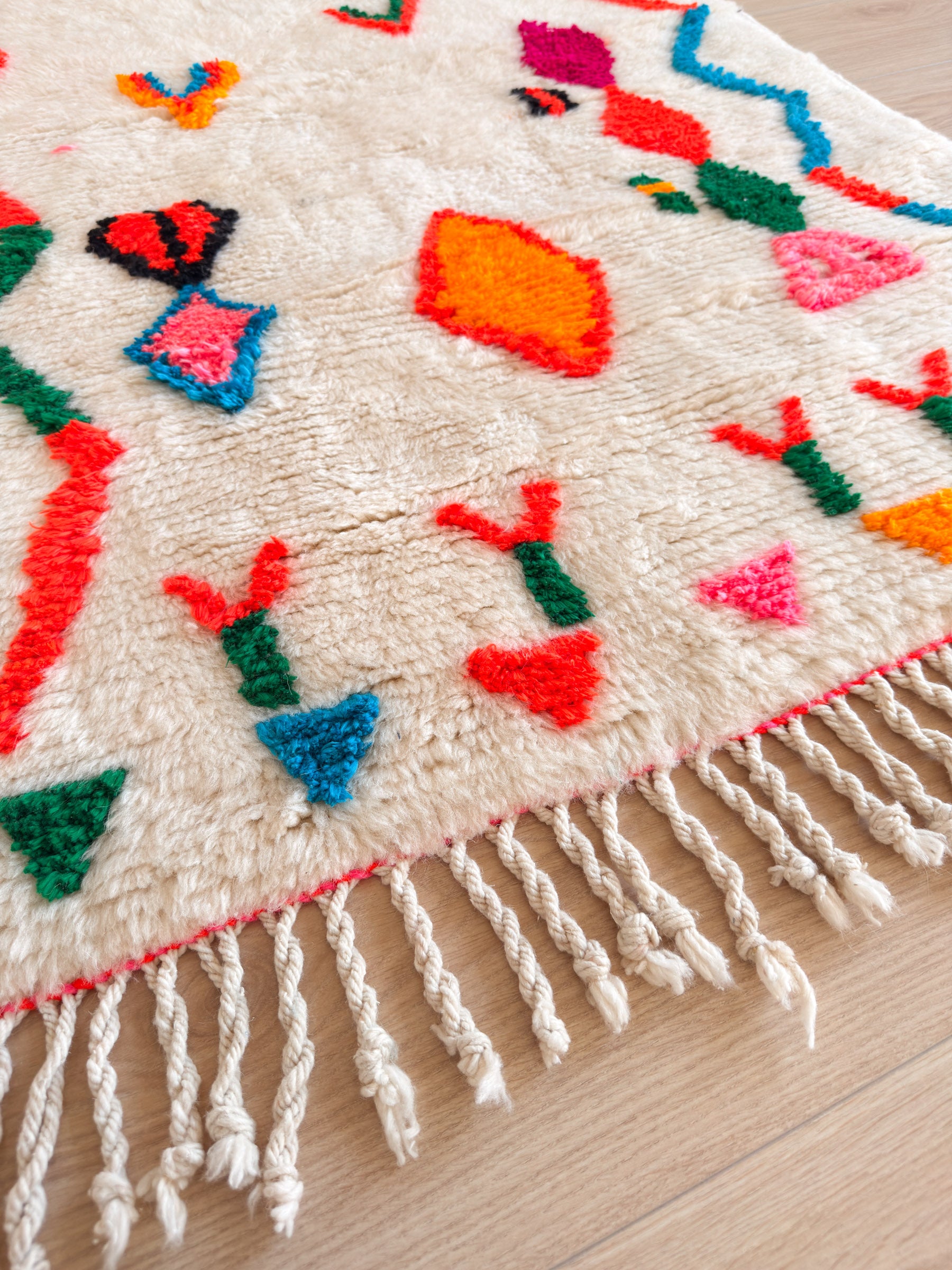 Tapis berbère coloré 96 x 176 cm - n°2456