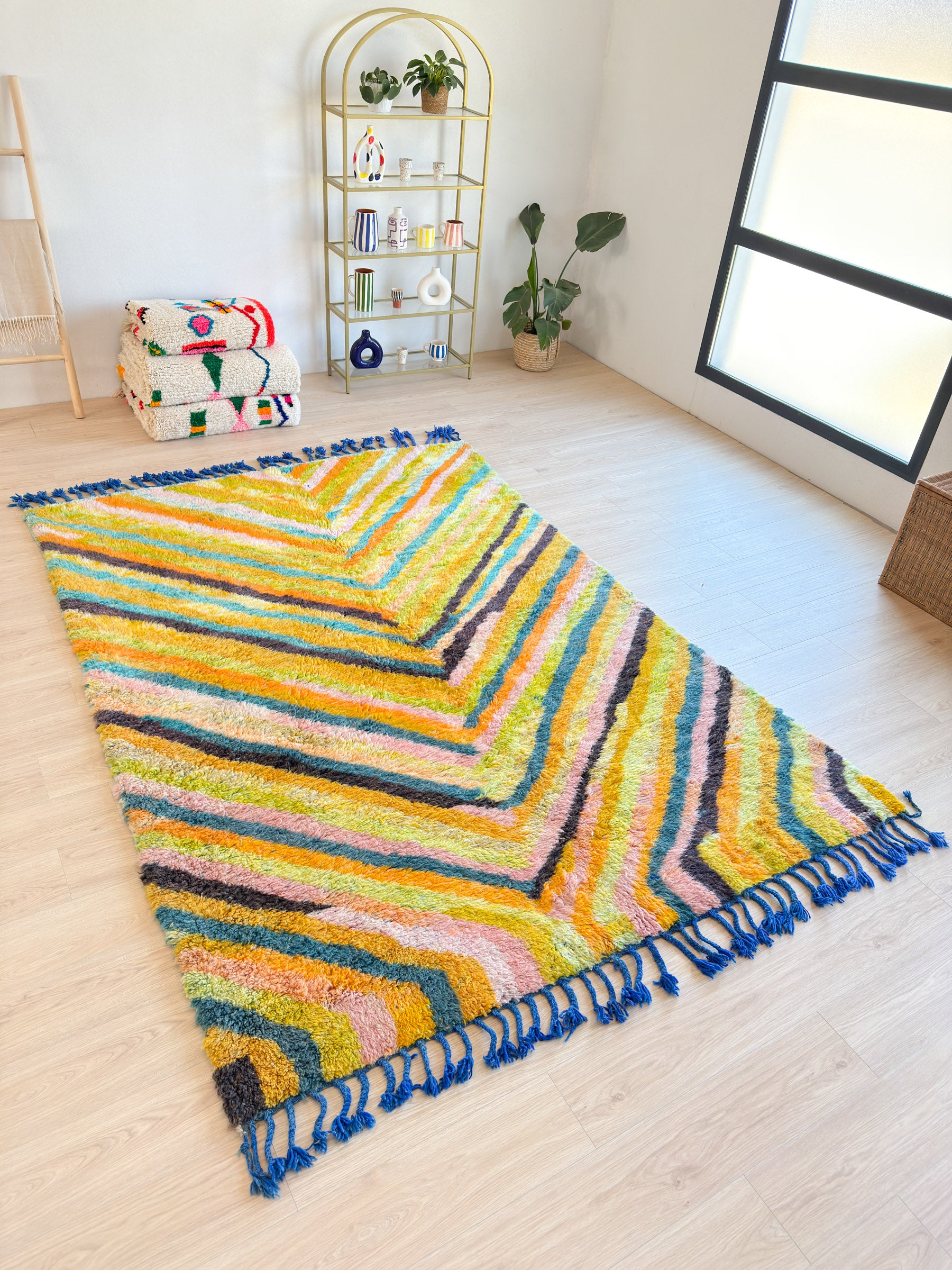 Farbenfroher Berberteppich 210 x 320 cm - Nr. 2099