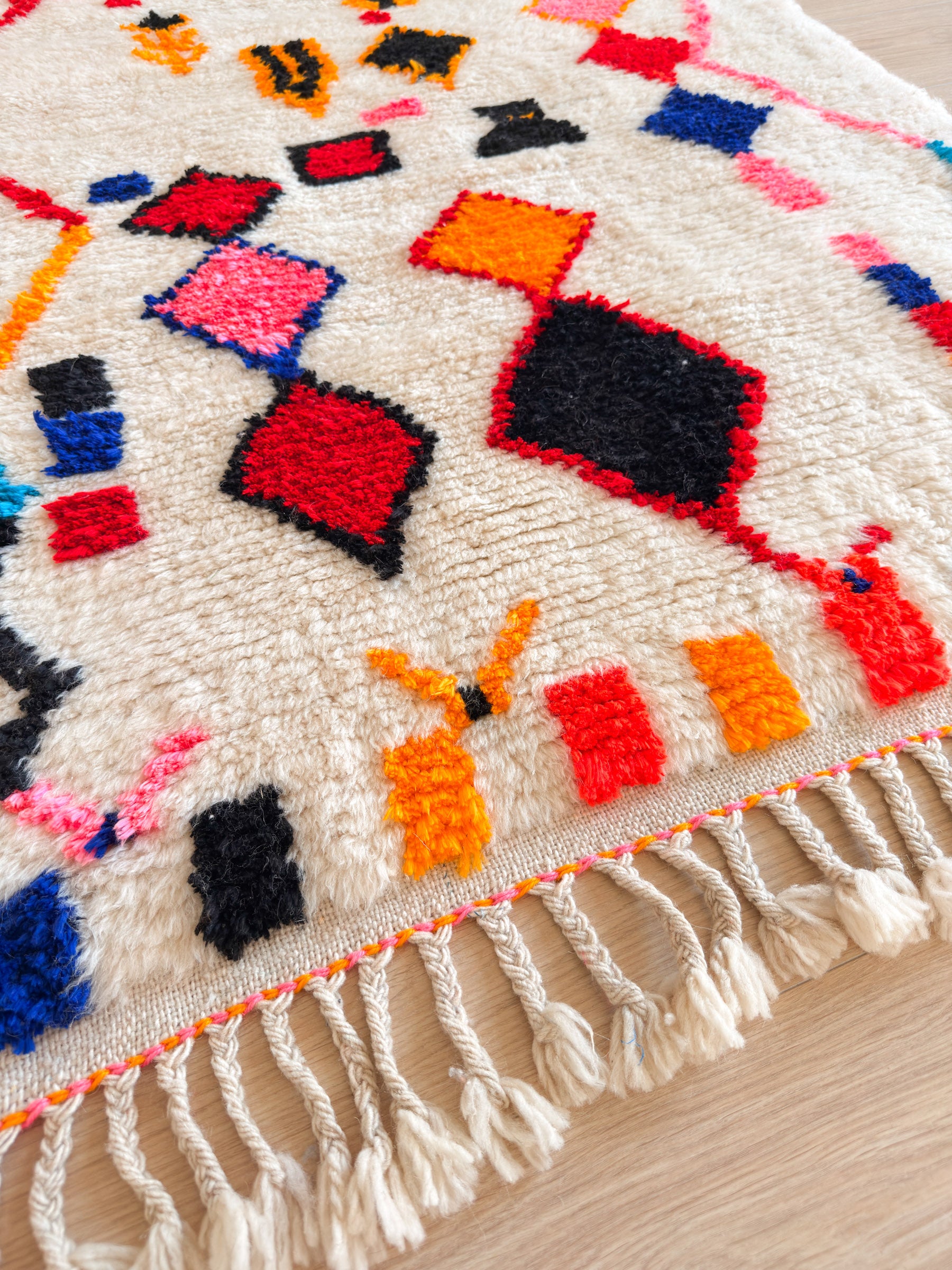 Tapis berbère coloré 110 x 199 cm - n°2462