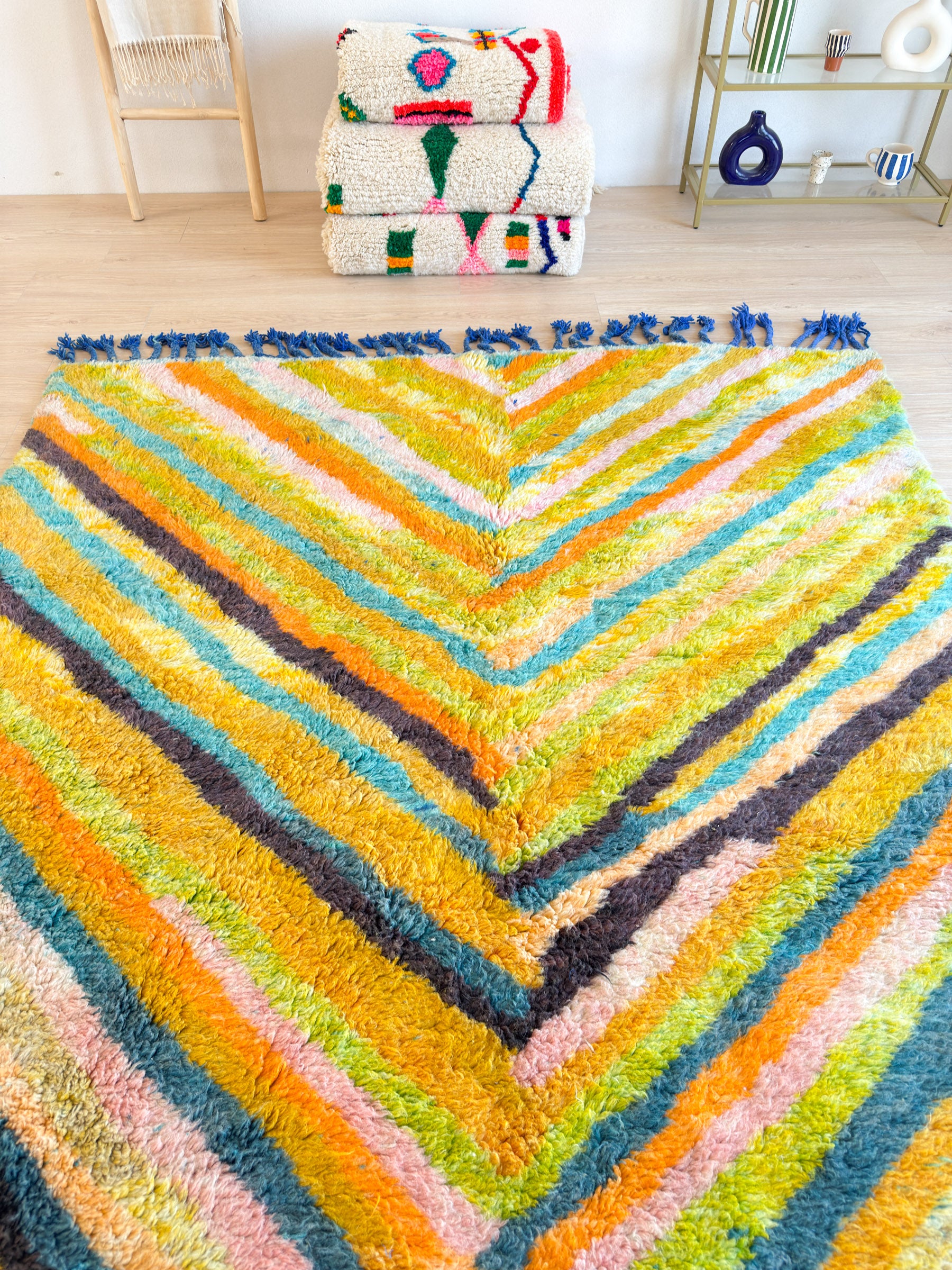 Colorful Berber rug 210 x 320 cm - no. 2099