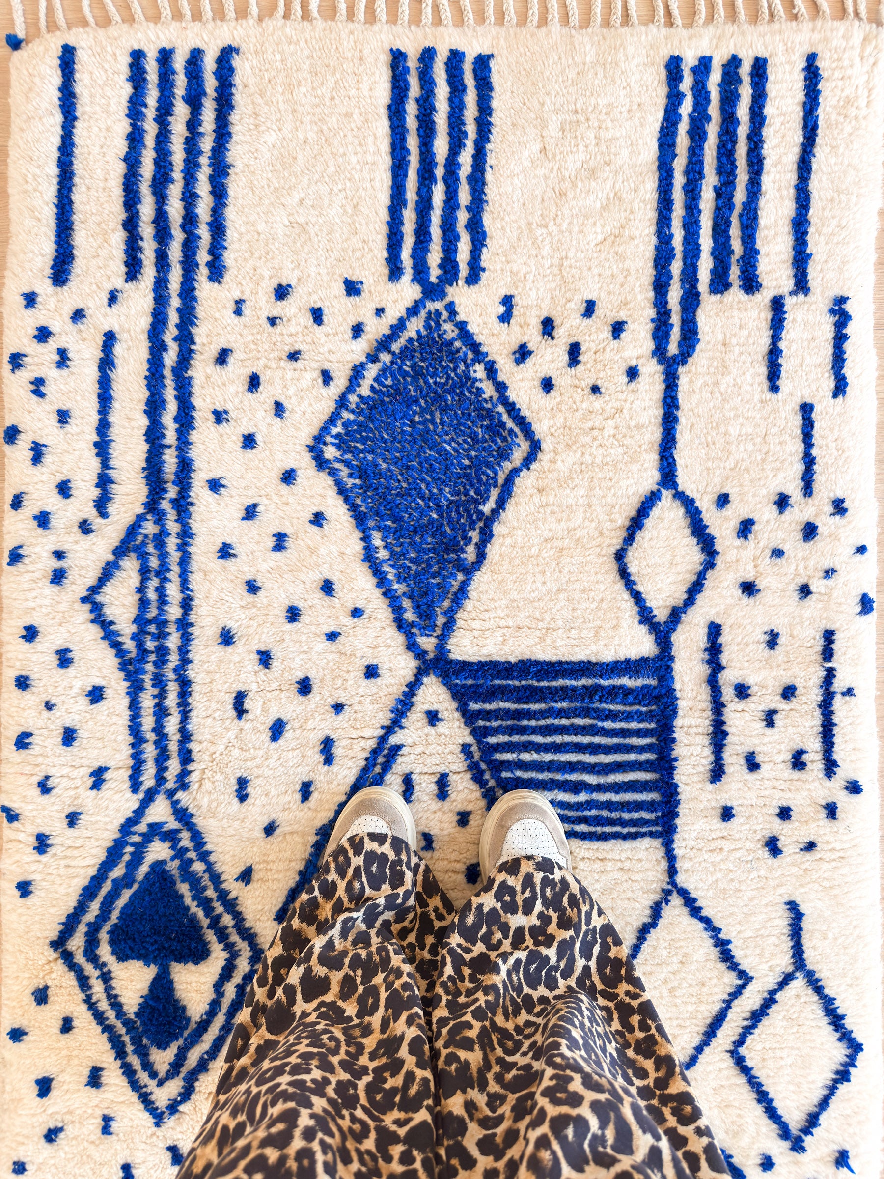 Tapis berbère coloré 99 x 180 cm - n°2452