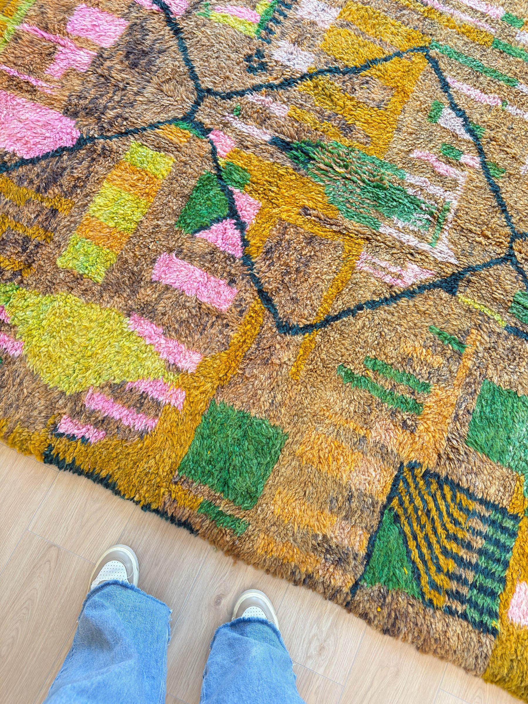 Colorful Berber rug 202 x 321 cm - no. 2097