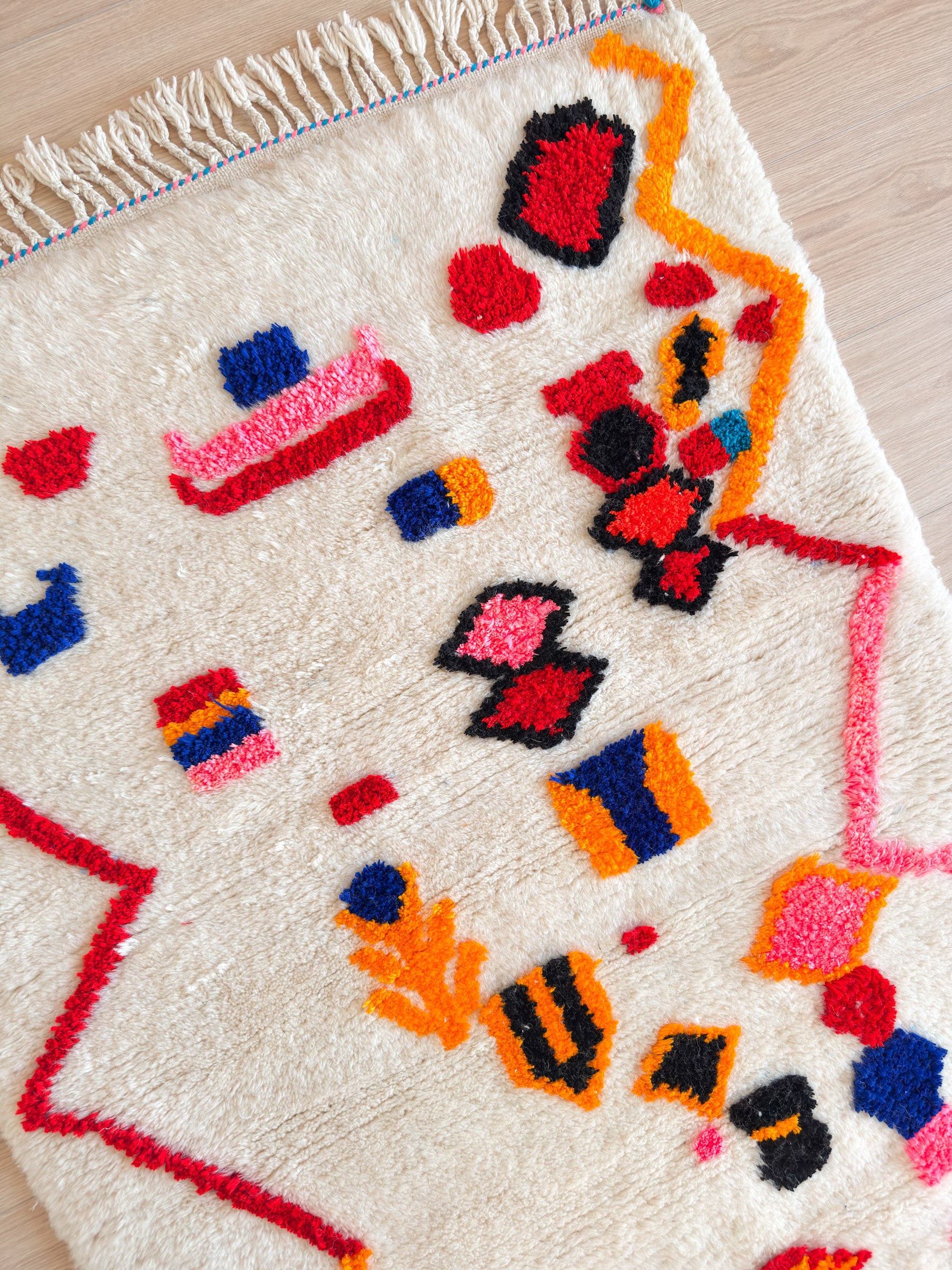 Tapis berbère coloré 100 x 169 cm - n°2465