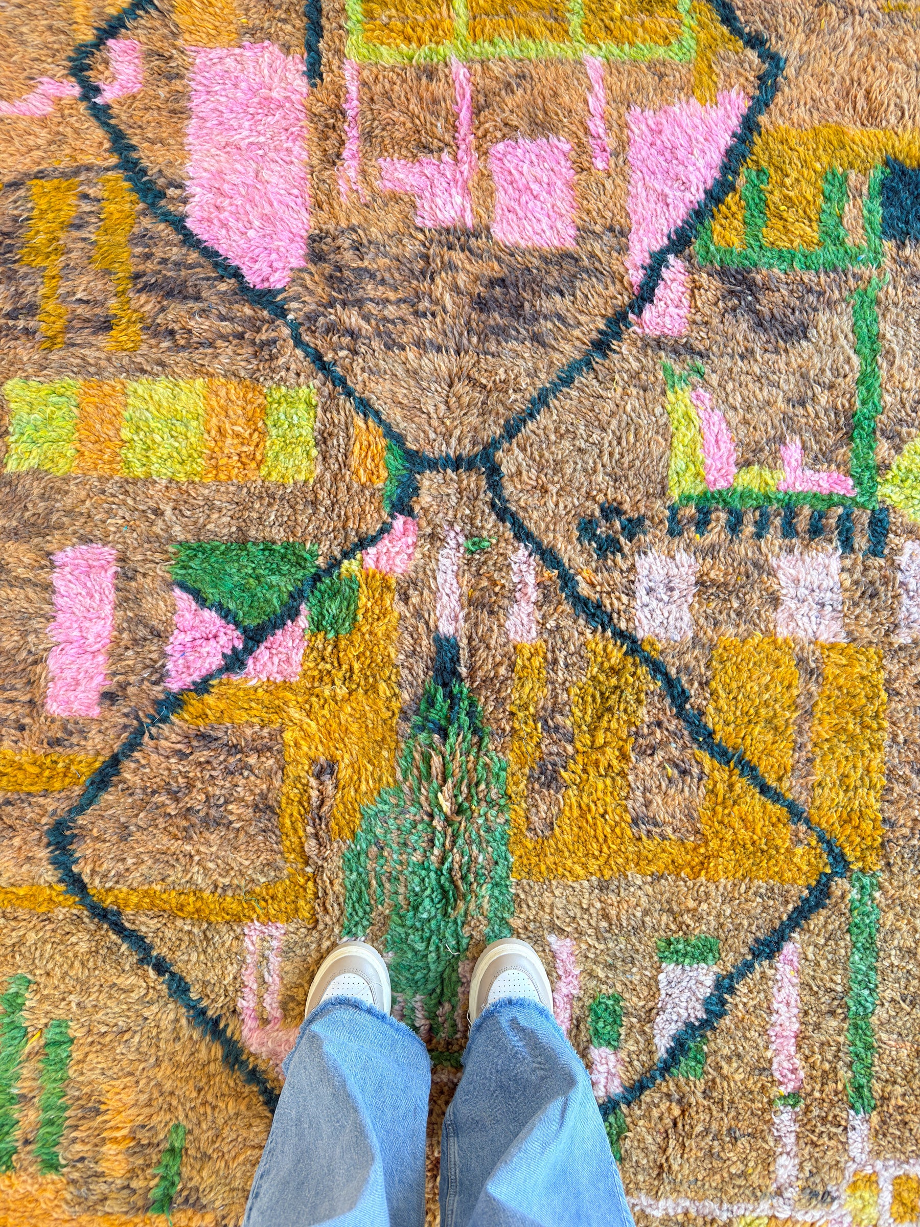 Colorful Berber rug 202 x 321 cm - no. 2097