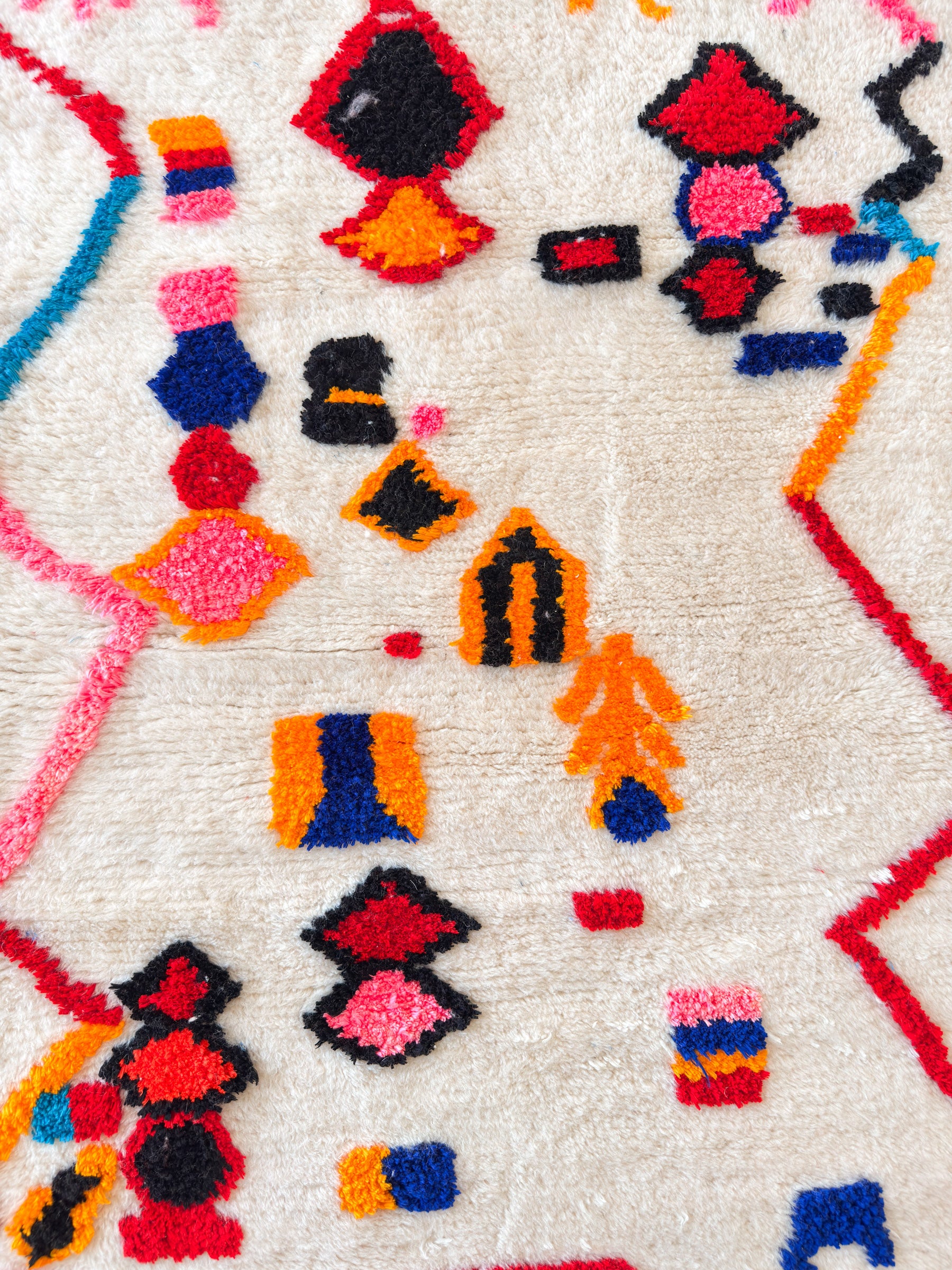 Tapis berbère coloré 100 x 169 cm - n°2465