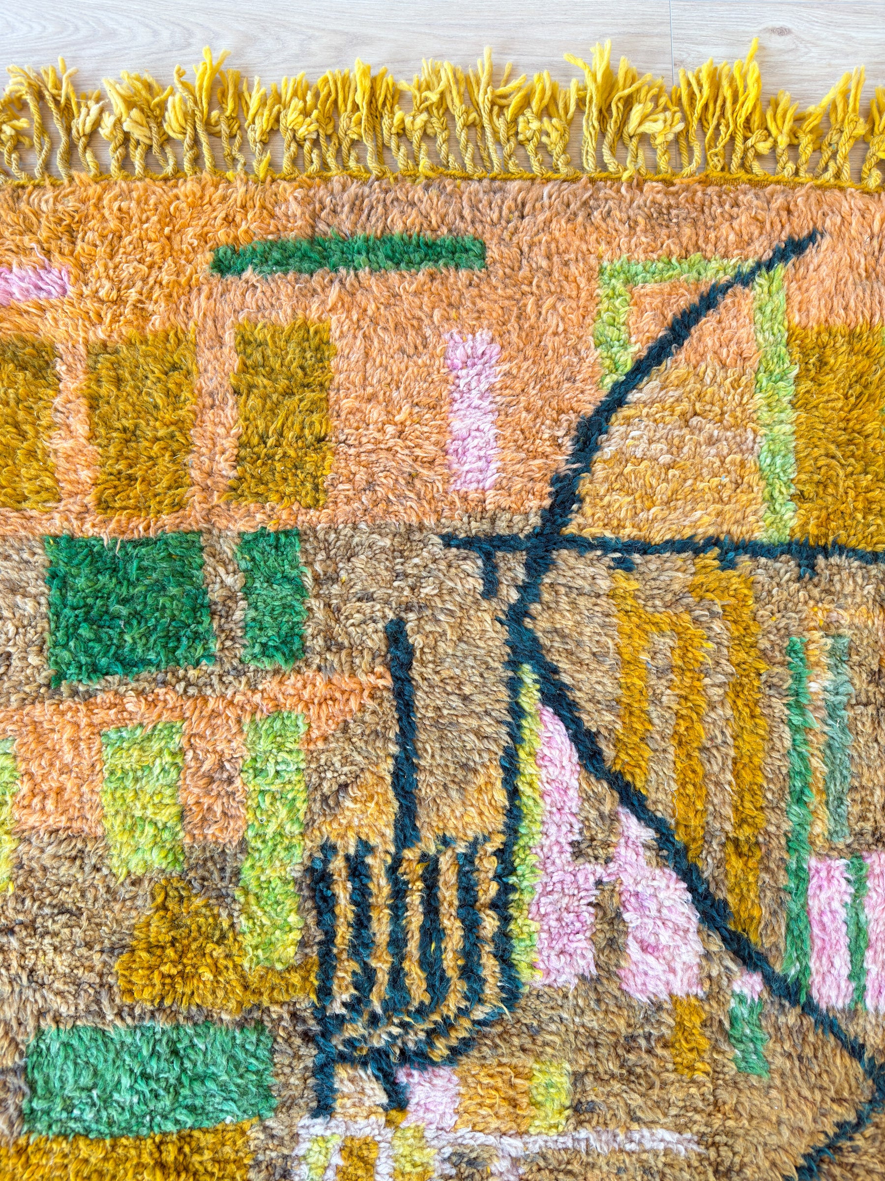 Colorful Berber rug 202 x 321 cm - no. 2097