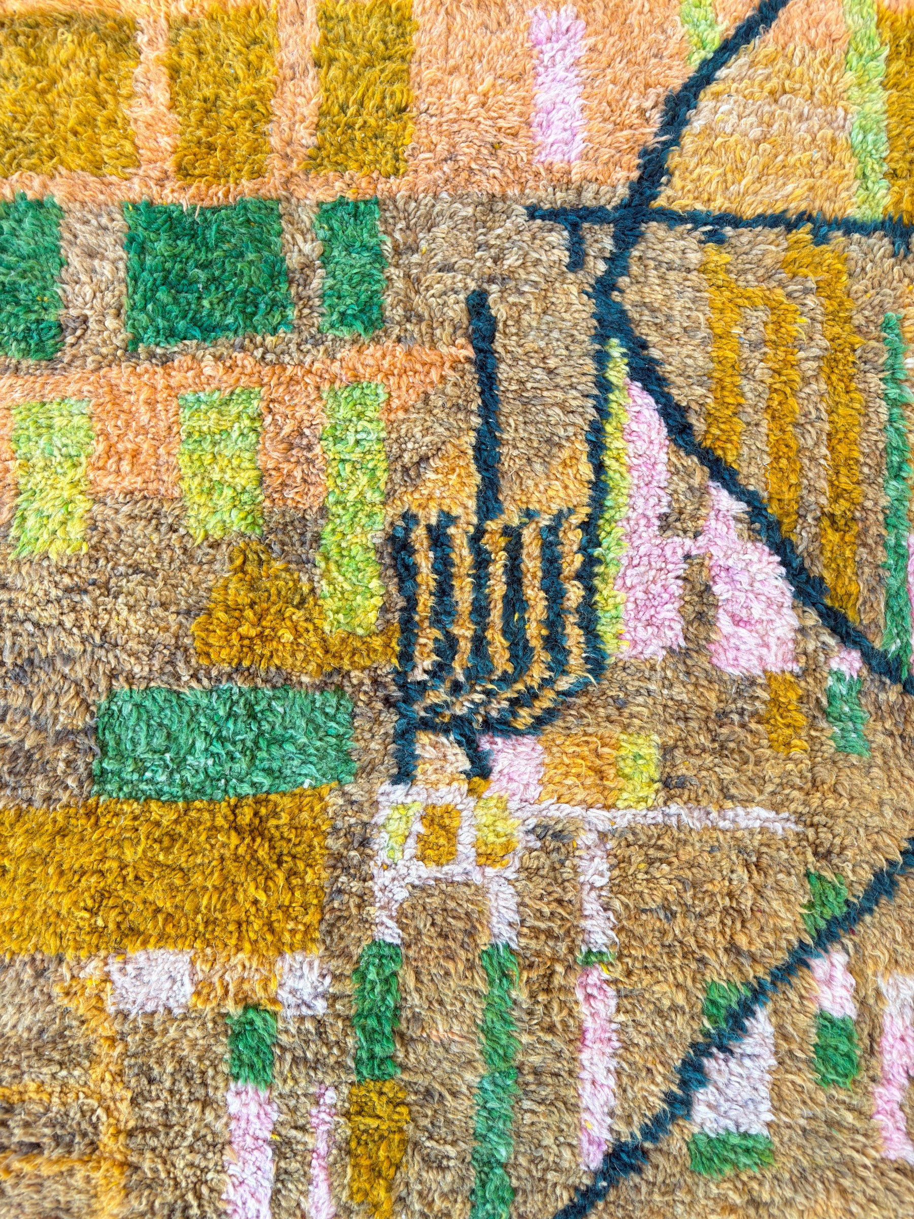 Farbenfroher Berberteppich 202 x 321 cm - Nr. 2097