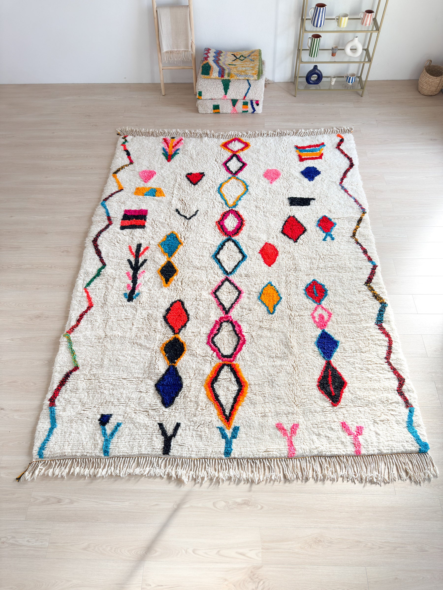 Tapis berbère coloré 264 x 364 cm - n°2419