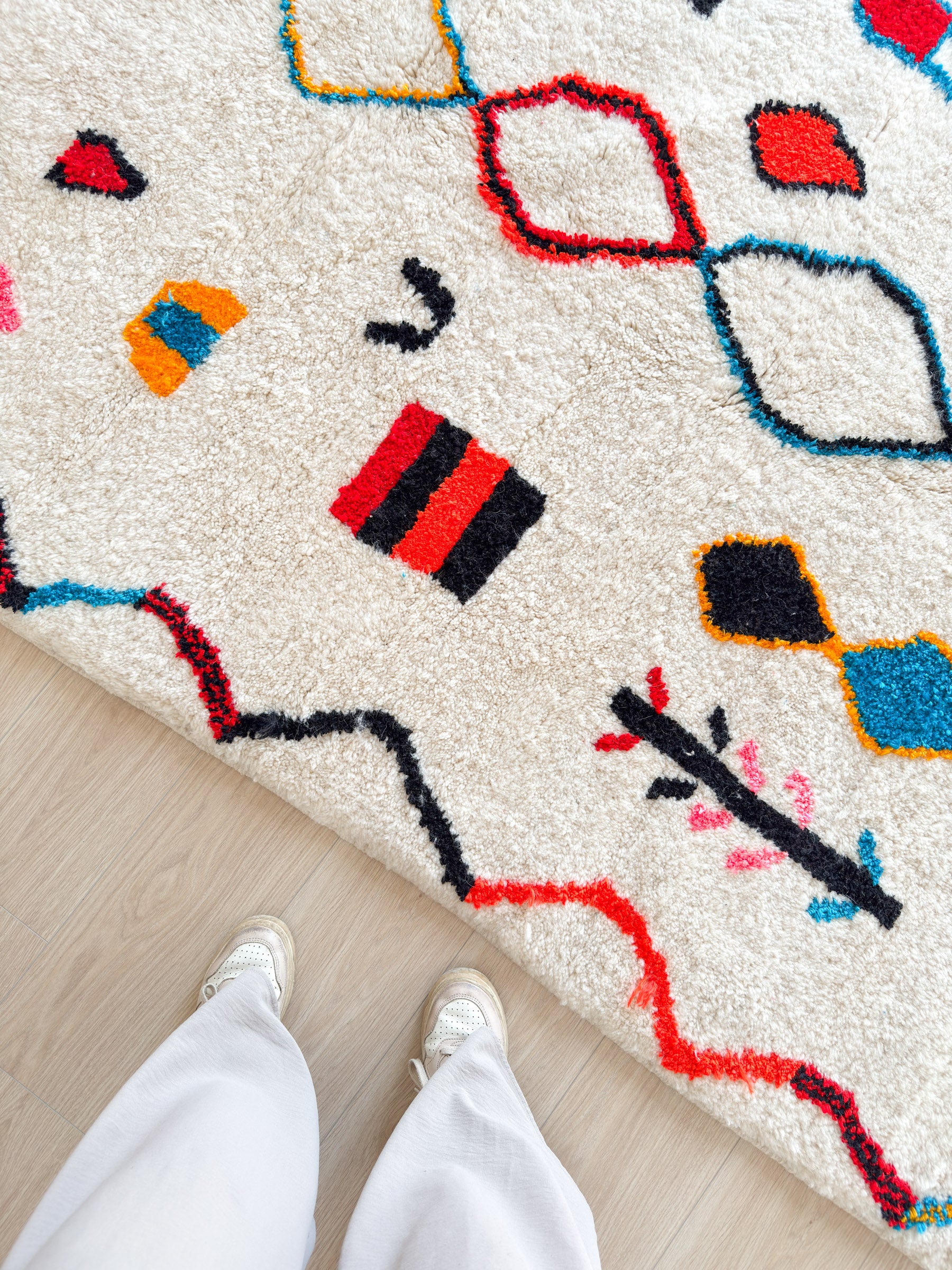 Tapis berbère coloré 154 x 274 cm - n°2420