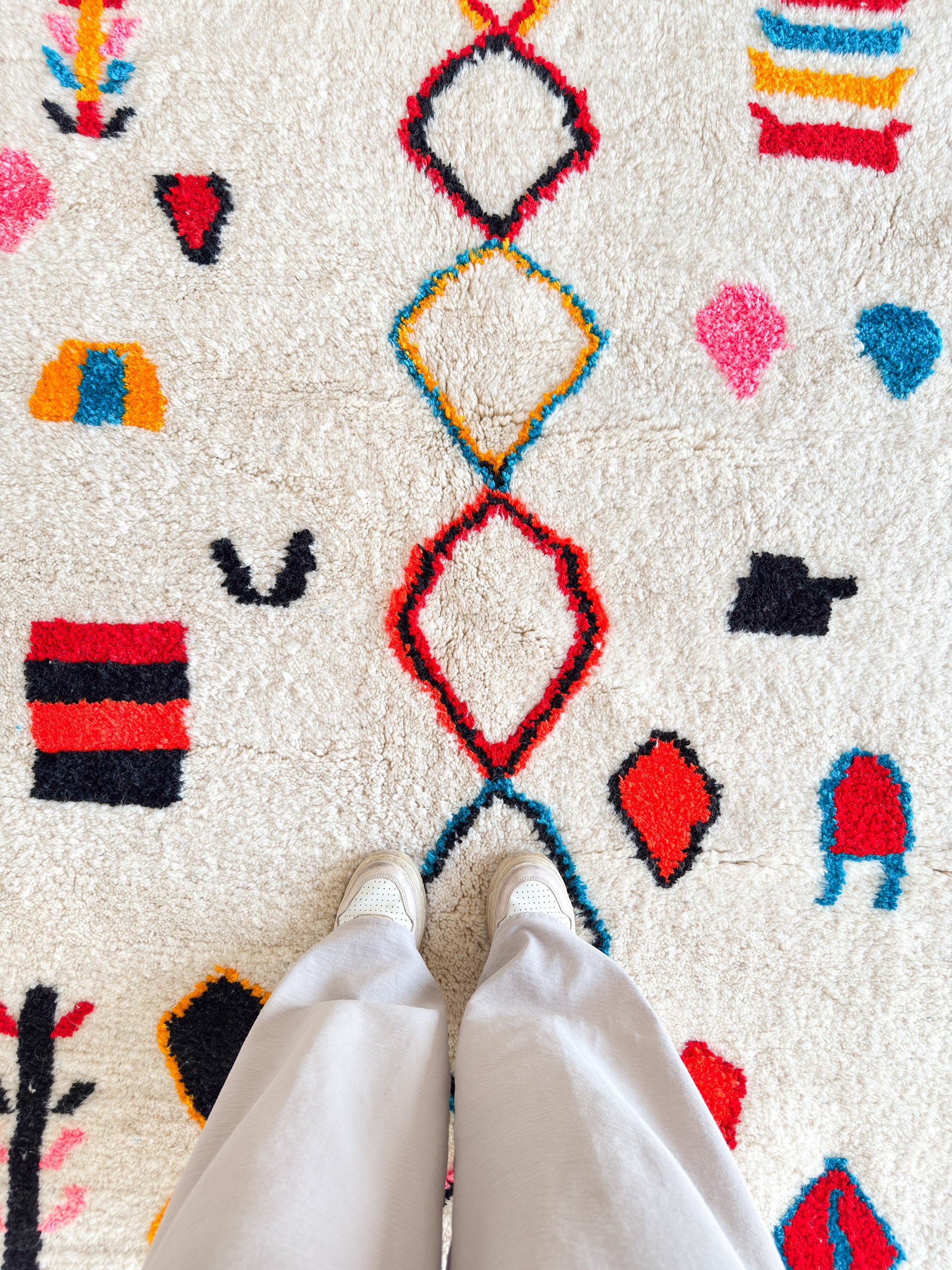 Tapis berbère coloré 154 x 274 cm - n°2420