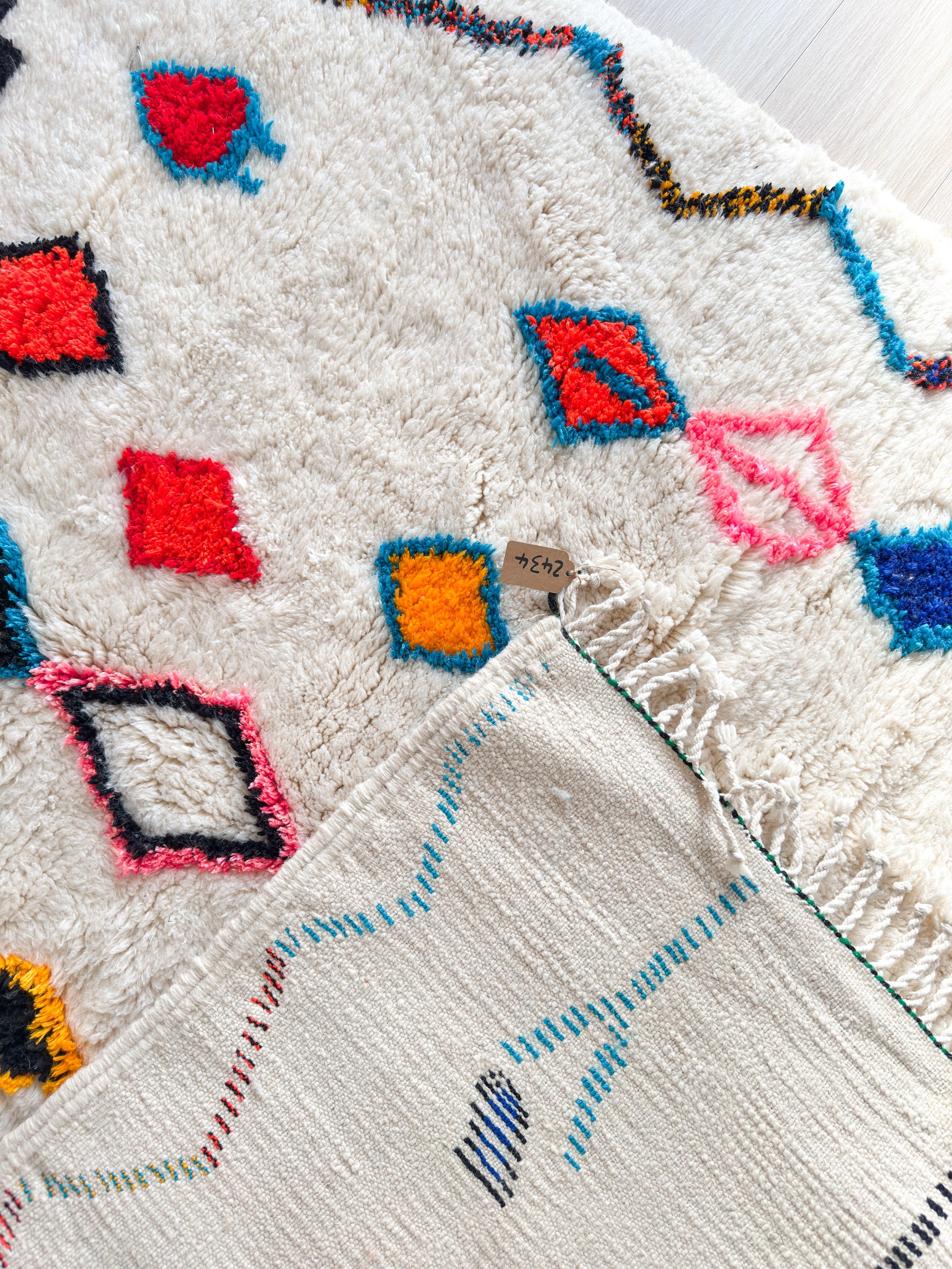 Tapis berbère coloré 170 x 297 cm - n°2434