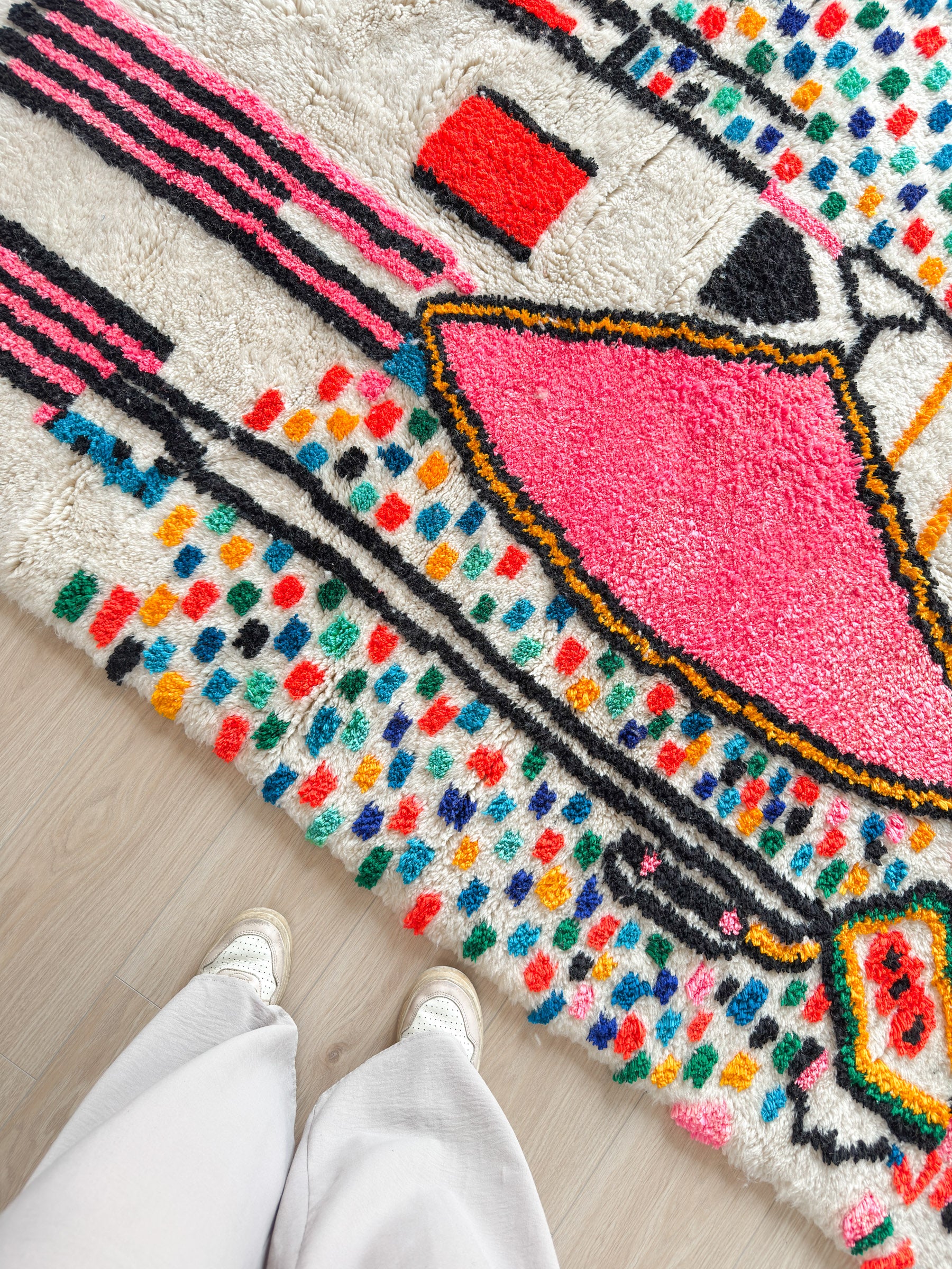 Tapis berbère coloré 150 x 270 cm - n°2281