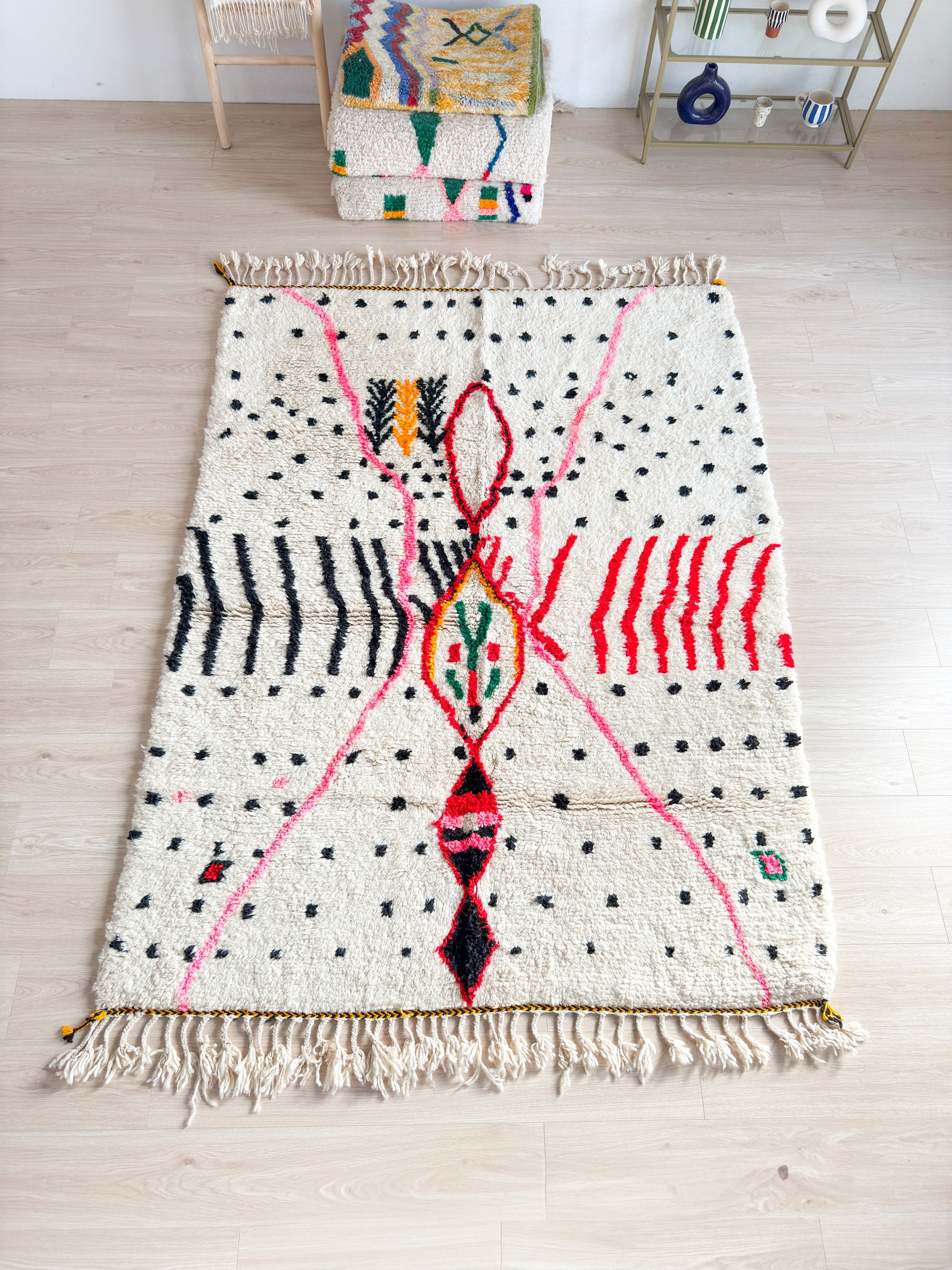 Colorful Berber Rug 180 x 260 cm / 5.9 x 8.5 ft - n°1559