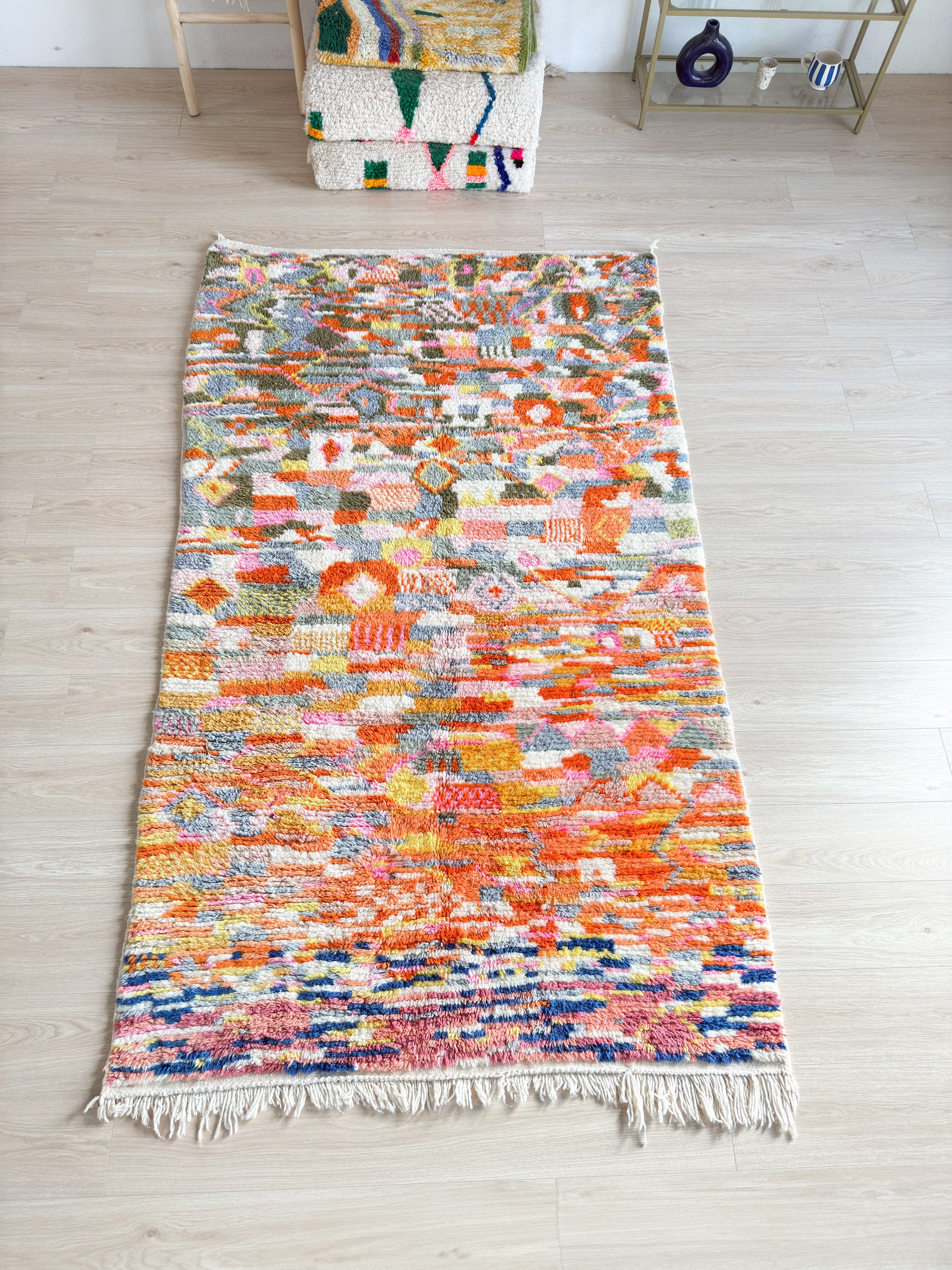 Colorful Berber rug 148 x 251 cm - No. 2365