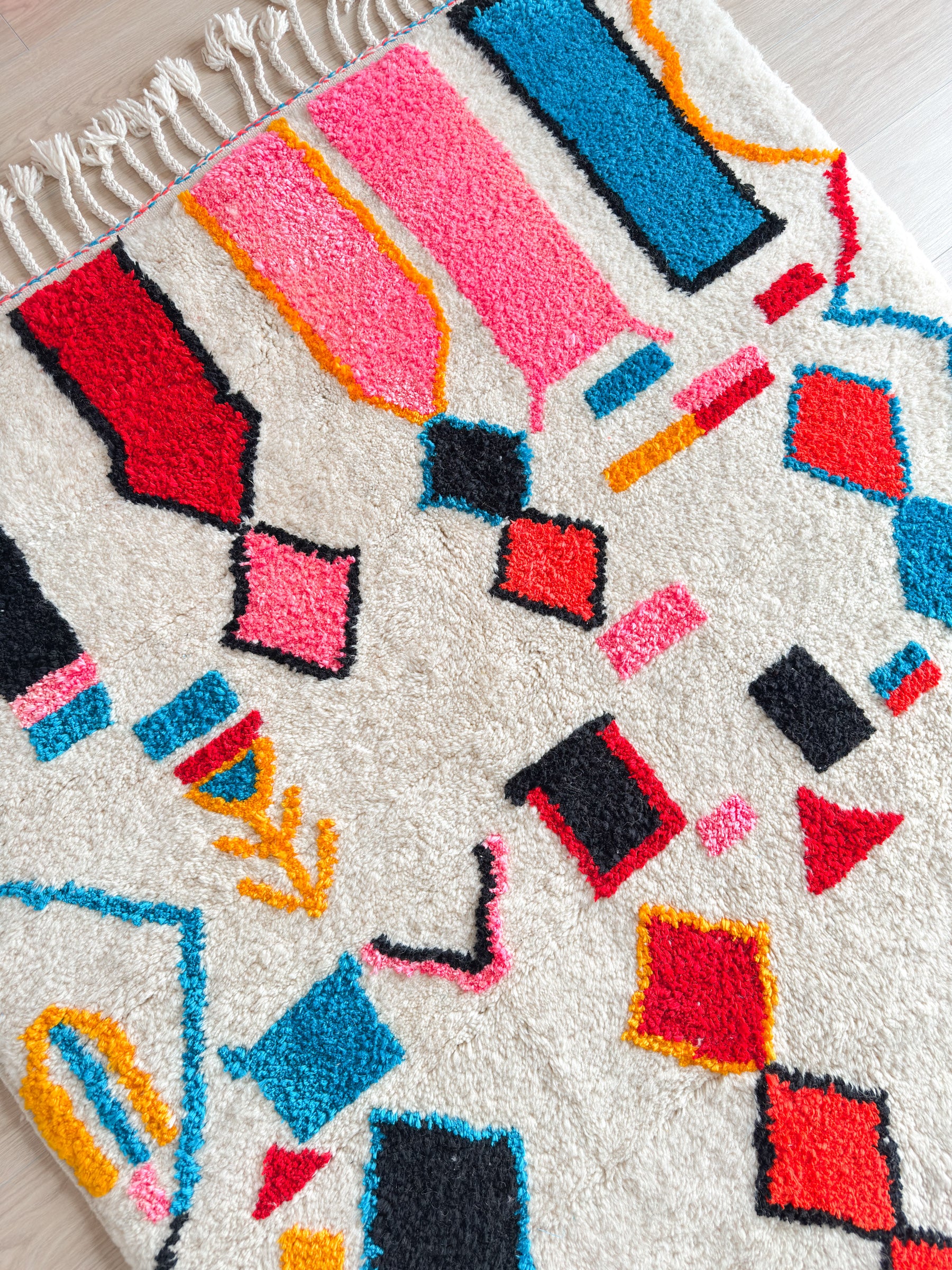 Bunter Berberteppich 155 x 238 cm - Nr. 2347