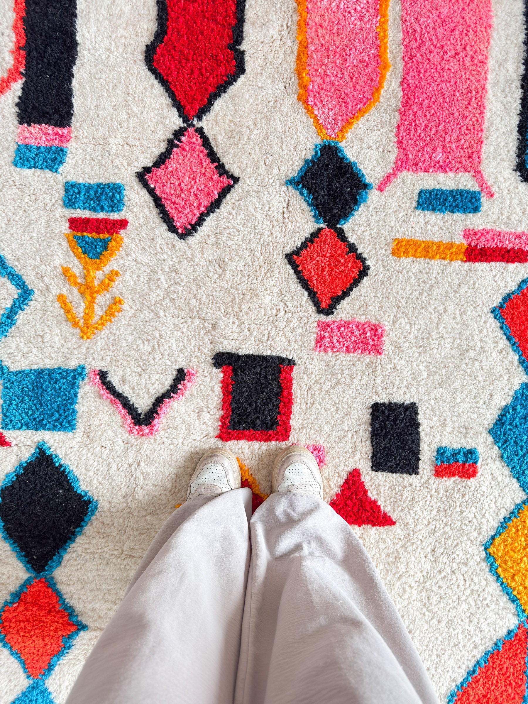 Bunter Berberteppich 155 x 238 cm - Nr. 2347