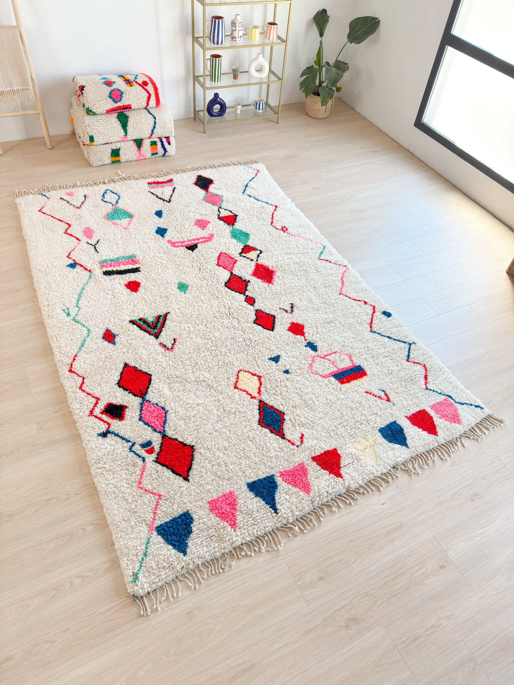 Colorful Berber rug 210 x 324 cm - n°1992