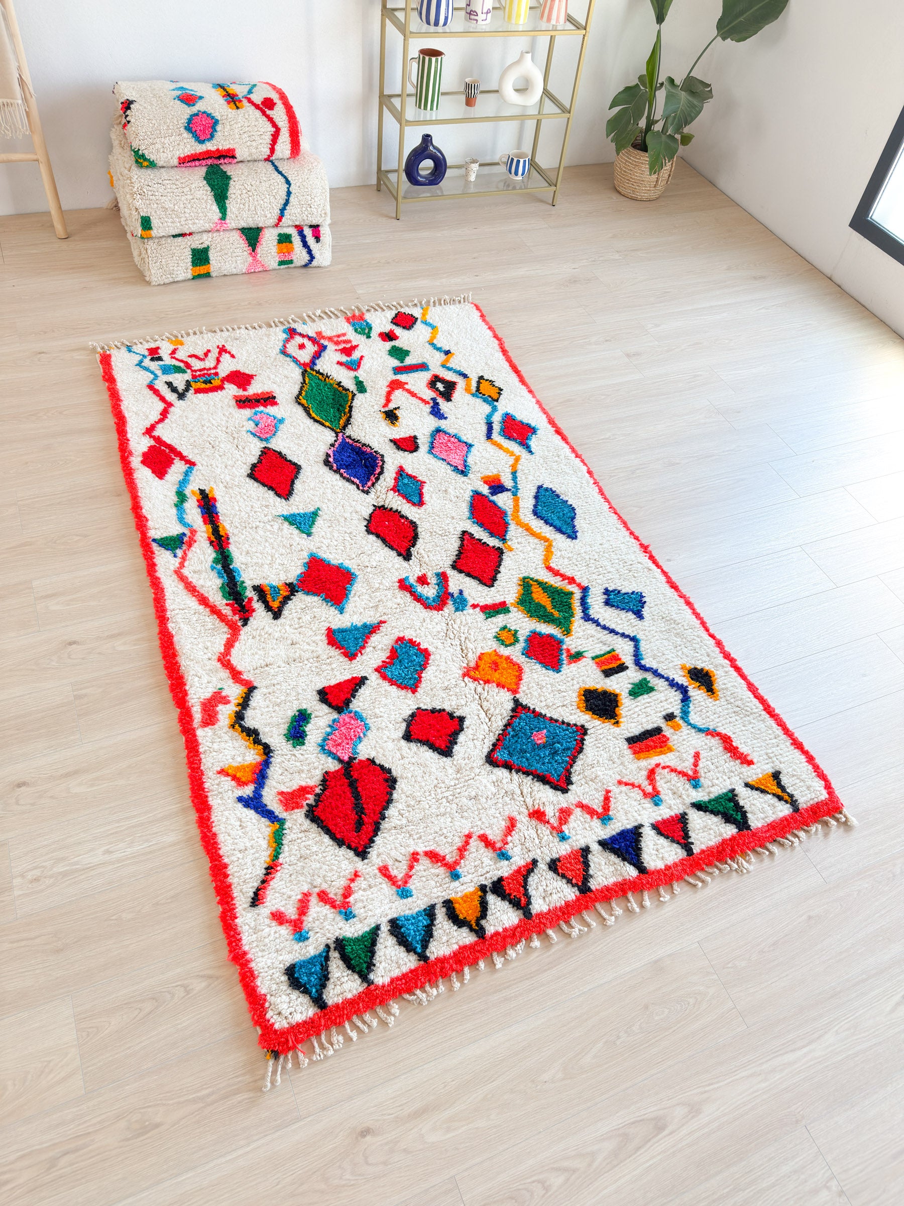 Tapis berbère coloré 147 x 255 cm - n°2004
