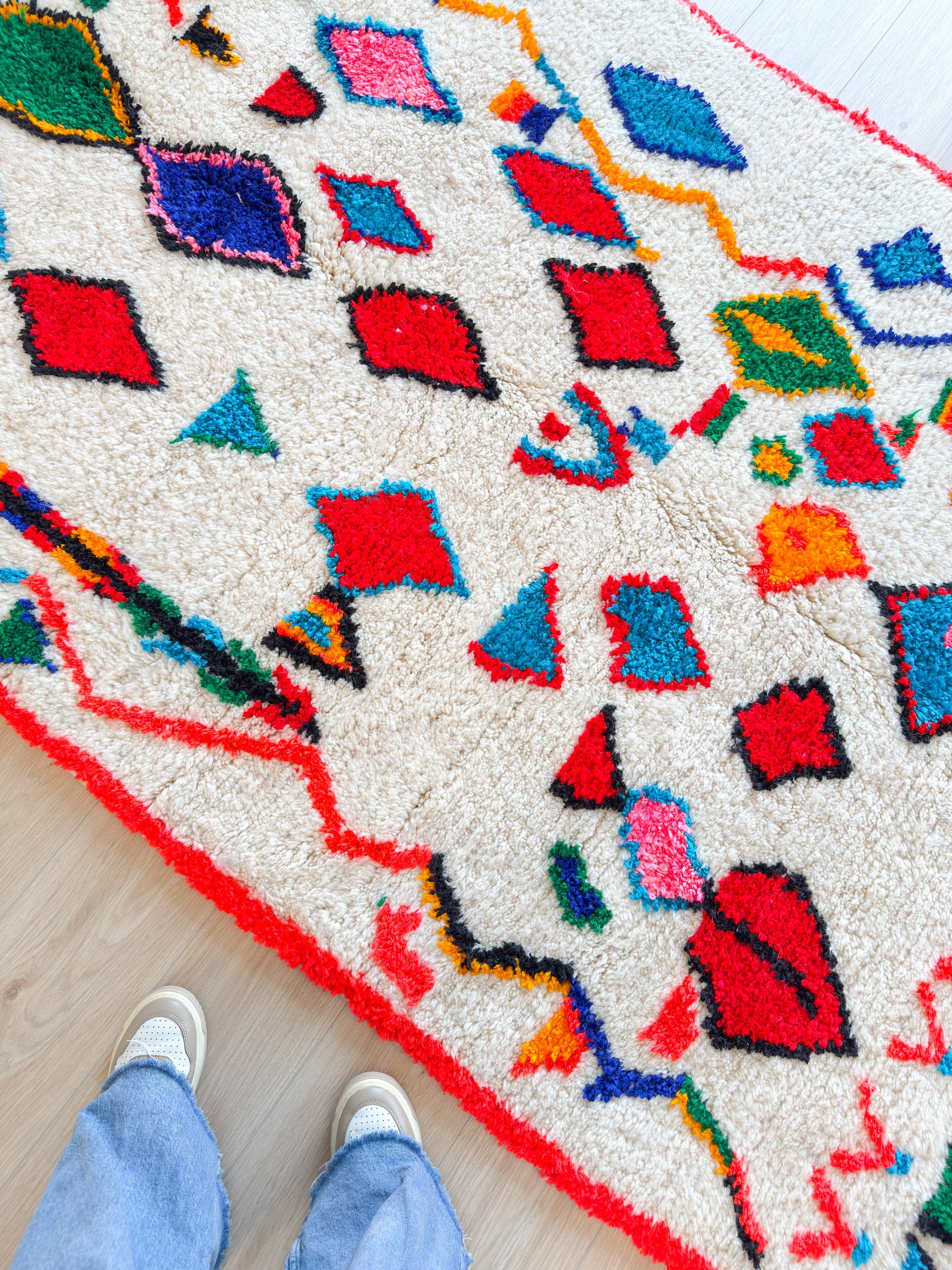 Tapis berbère coloré 147 x 255 cm - n°2004